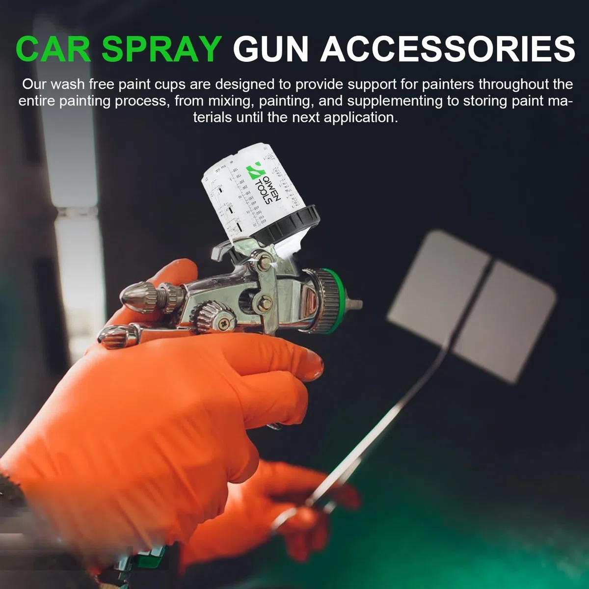 Kit Coppa Dura - di miscelazione della Vernice, Contenitore marcato in | Set di Coperchio da 50 Pezzi per spruzzatore, Attrezzatura di rifinitura Automatica, Strumenti di Pittura Auto co