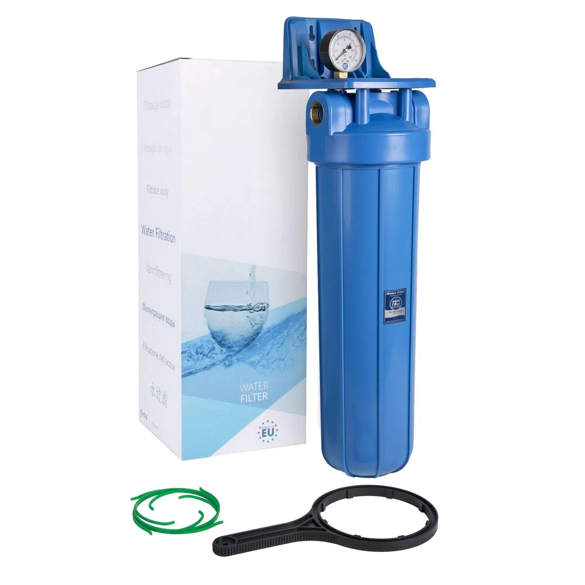 20" Aquafilter Office BIG BLUE Housing Set per filtro acqua pura FH20B1-WB