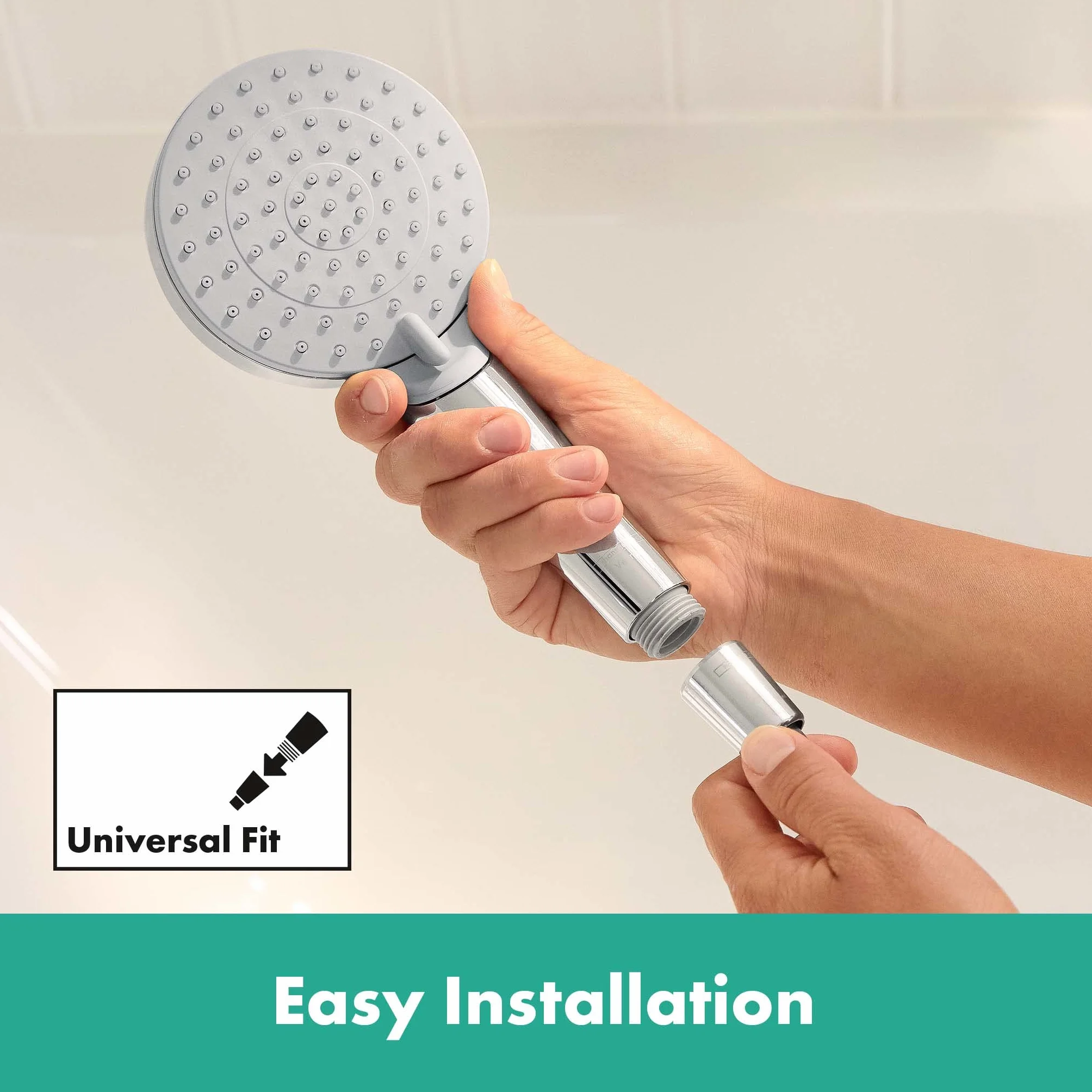 hansgrohe Rebris S miscelatore monocomando per doccia esterno, rubinetto per doccia a 1 funzione, cromo