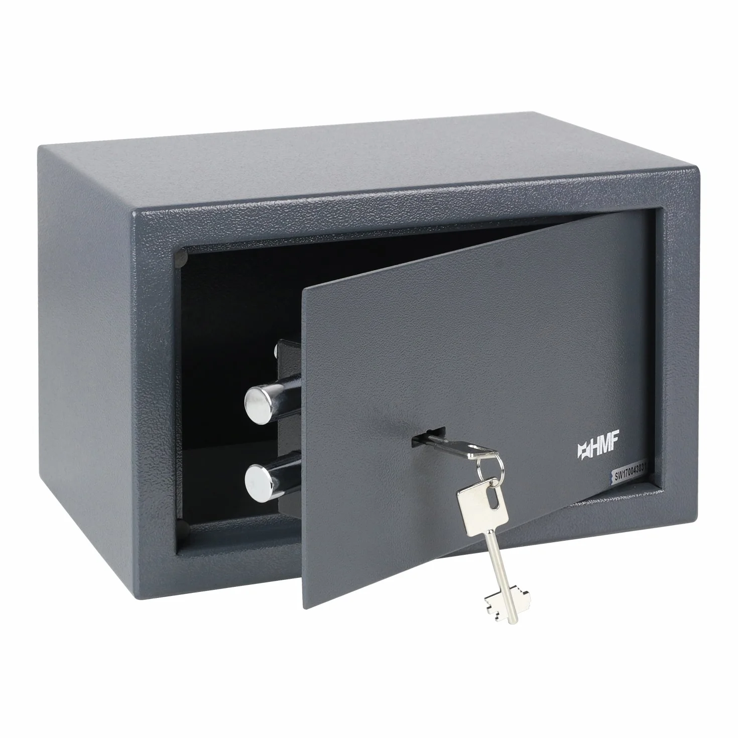 HMF Cassaforte a muro con chiave, cassaforte da armadio | 31 x 20 x 20 cm | Anthracite
