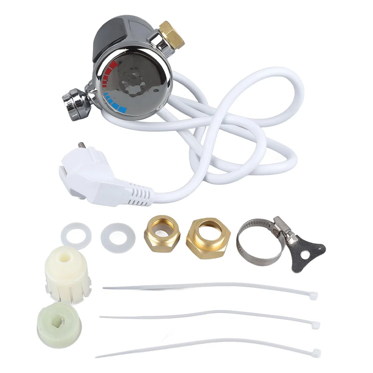 Atyhao Rubinetto dello Scaldabagno, Display a LED, Rubinetto dell'Acqua Calda, Rubinetto dell'Acqua Calda, Rubinetto dello Scaldabagno Rubinetto dell'Acqua di Riscaldamento Elettrico