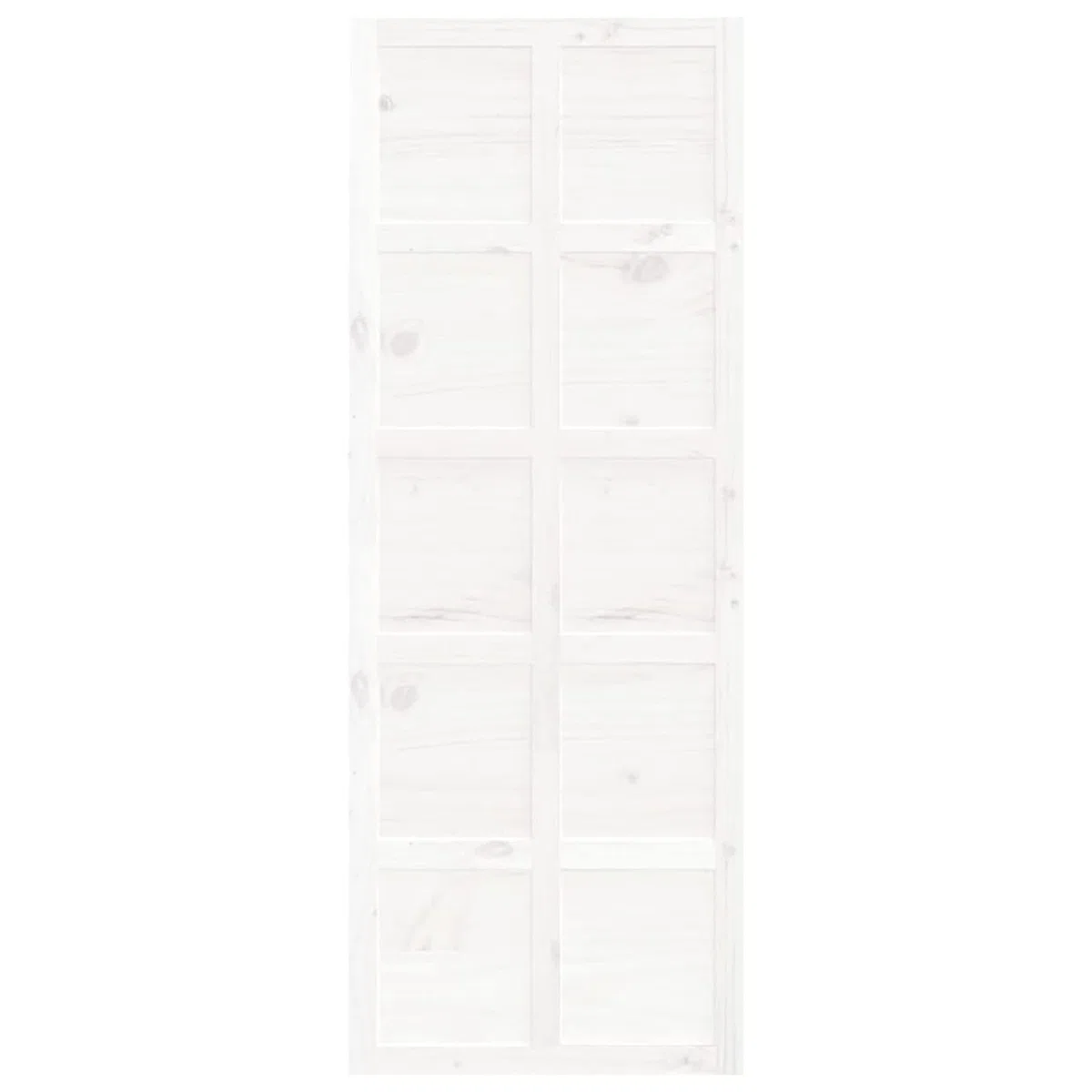 Tidyard Porta del Granaio,Porta Scorrevole in Legno,Porta Scorrevole Interna Bianca 80x1,8x214 cm in Legno Massello di Pino