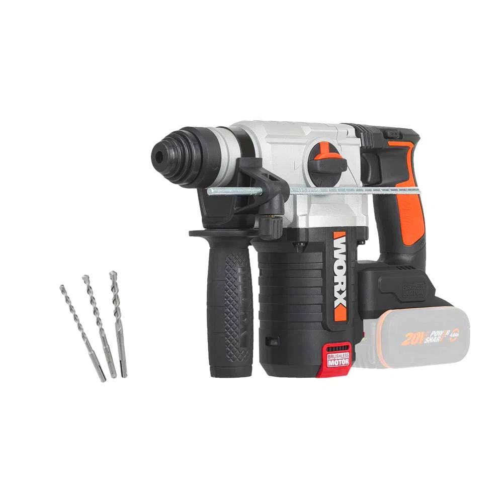 Worx WX380.9 Tassellatore-demolitore brushless-2,2j-20V a batteria - solo corpo macchina