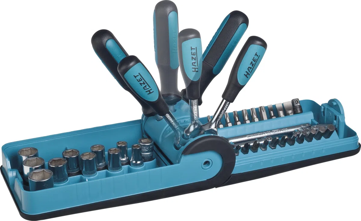 HAZET Set di chiavi a bussola 856-1 I Set da 38 pezzi I varie punte e bussole I in moderna SmartCase".