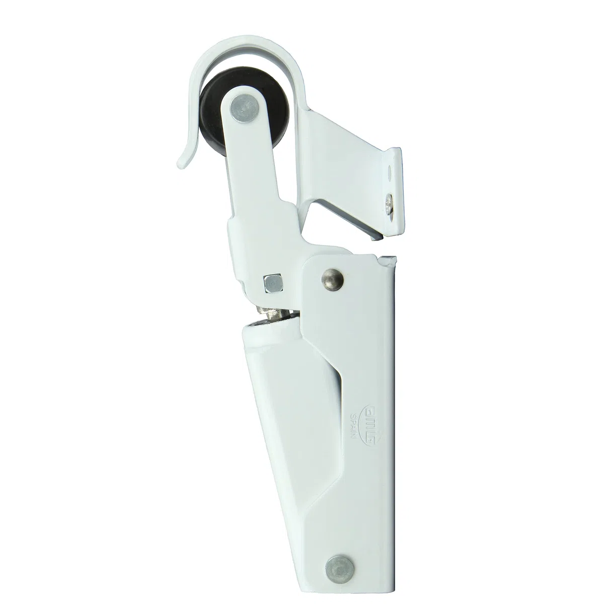 Amig - Chiudiporta Idraulico - Chiudiporta con Chiusura Controllata e Ammortizzata per Porte Interne - 108 x 32 mm, Fino a 40 kg - Alluminio - Bianco