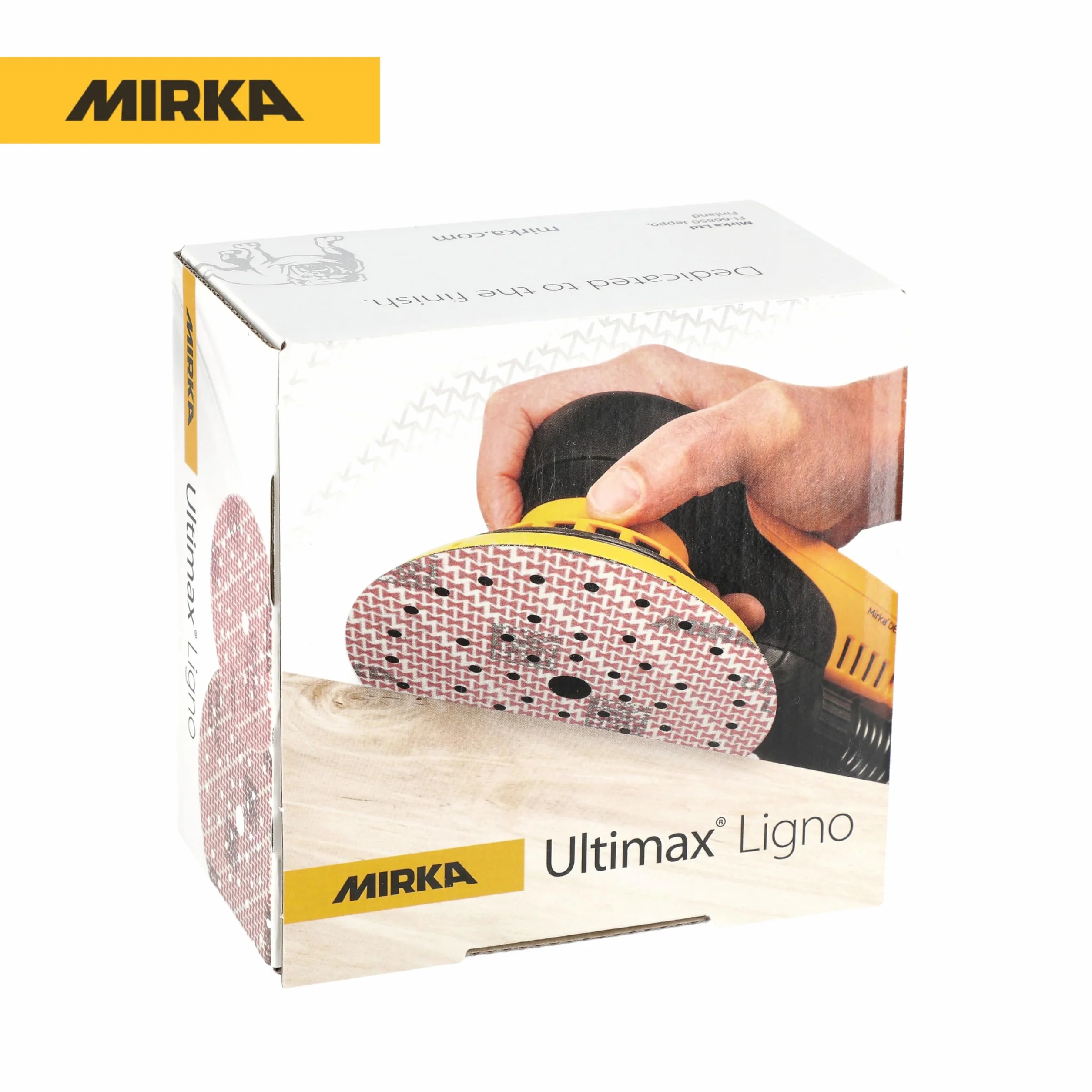 Mirka Ultimax Ligno Ø 125mm dischi abrasivi a strappo Multifit/grana 40/50 pezzi/multiperforazione/per la levigatura di superfici in legno