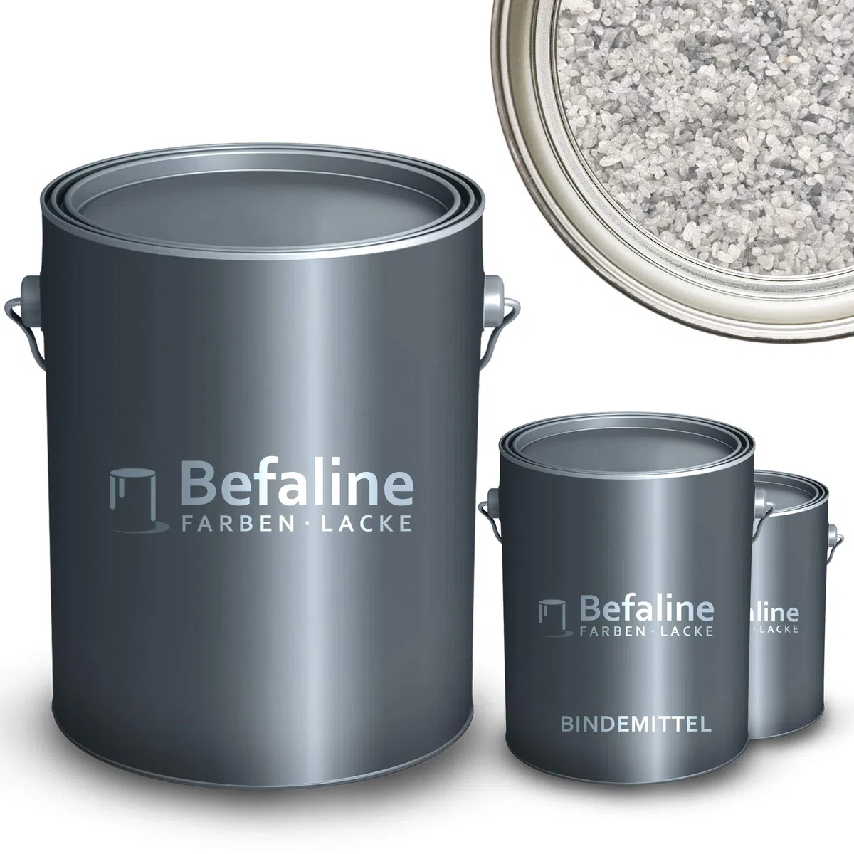 BEFA-78 - Set di tappeti in pietra fino a 2,5 m², 25 kg di ghiaia di marmo, blu ghiaccio + 1,5 kg, rivestimento per pavimenti in resina epossidica per pietra naturale, cemento, ecc