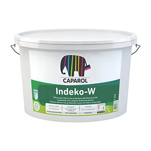 Caparol - caparol indeko w bianco 5 lt pittura opaca speciale con elevata azione preservante del film da muffe e parassiti dei muri