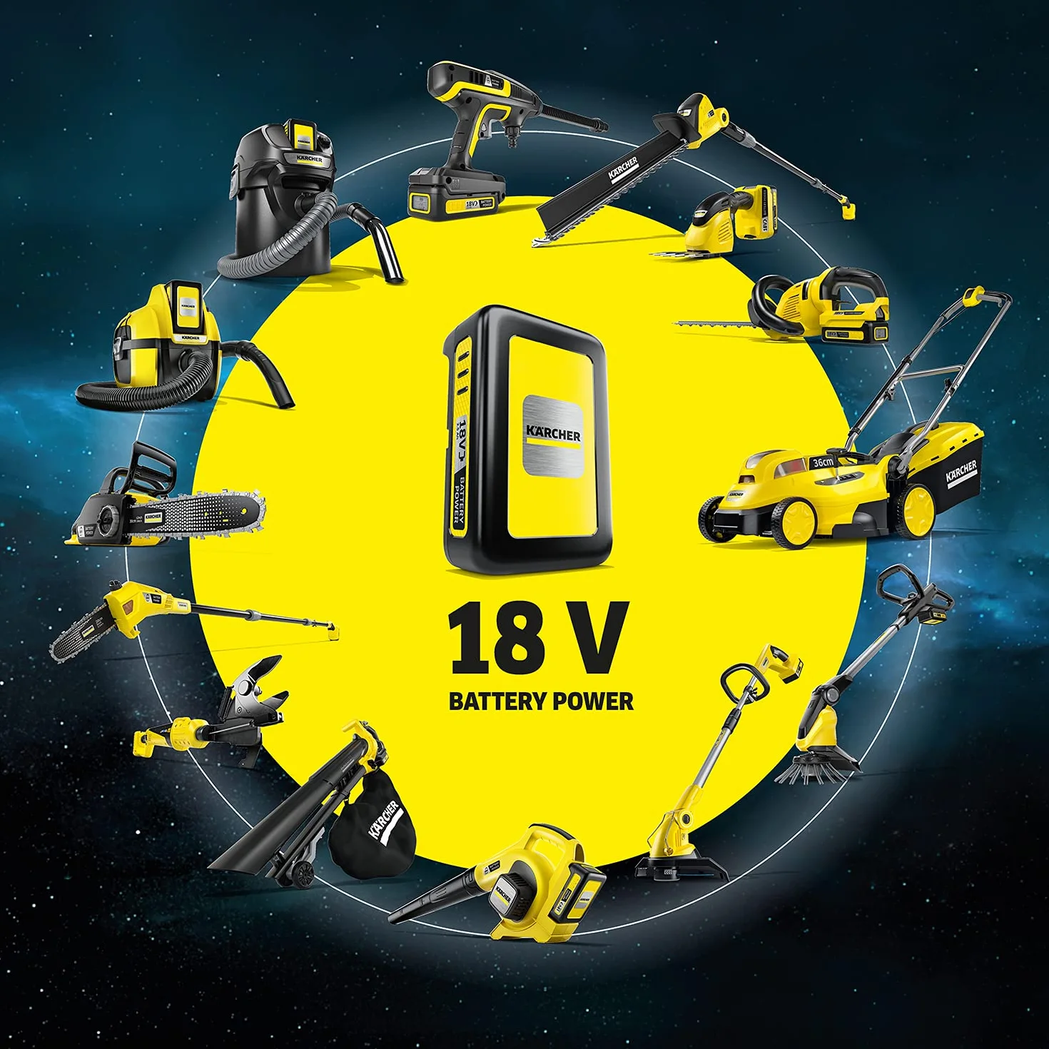 KÄRCHER BP 2.000-18 Pompa da barile a batteria, pressione dell'acqua: 2 bar, portata: 2000 l/h, utilizzabile con la batteria KÄRCHER da 18 V (non inclusa nella confezione)