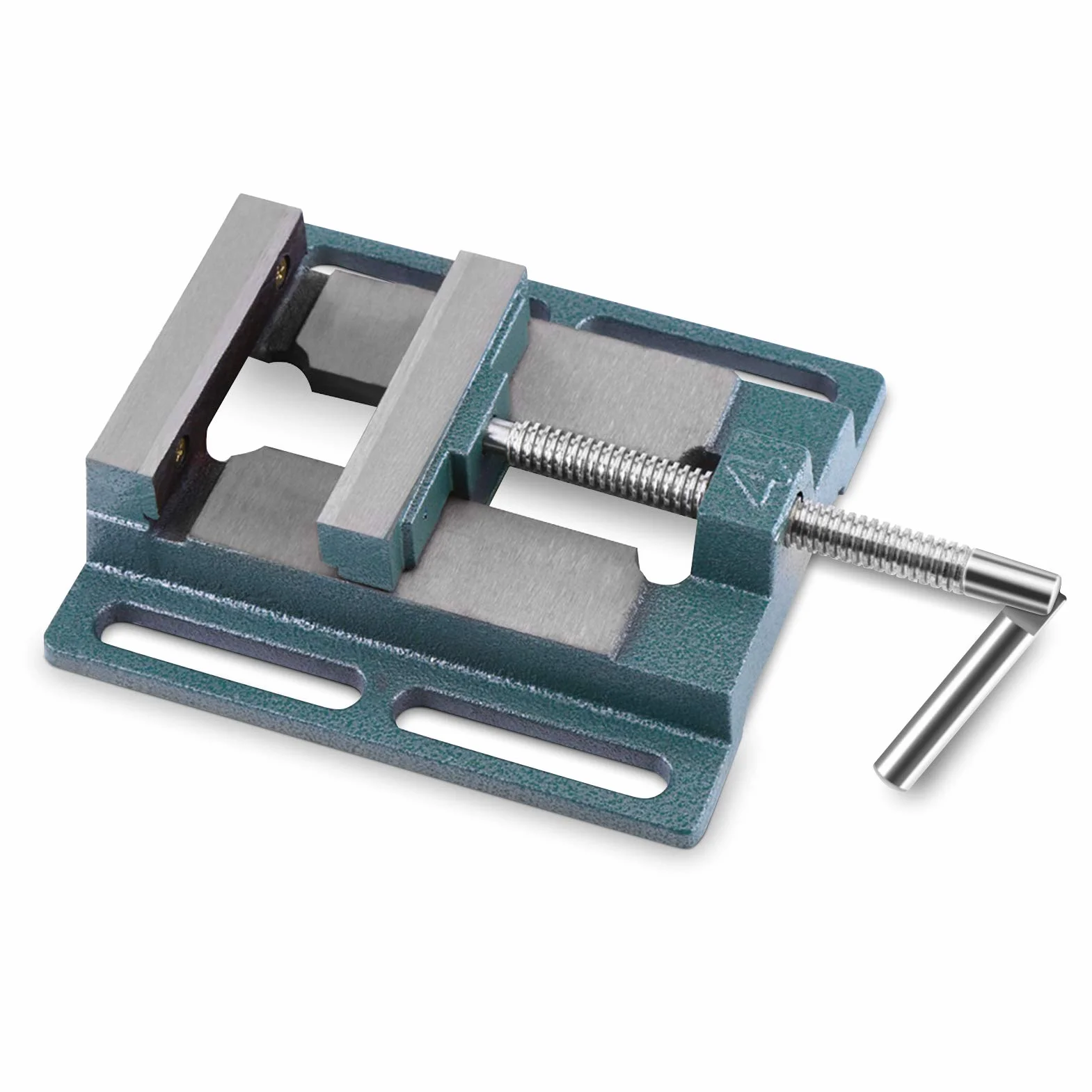Cocoarm Morsa per trapano a colonna Morsa professionale Vite per colonna in acciaio in ghisa da 2,2 kg con base girevole Strumento di fresatura ad alta resistenza