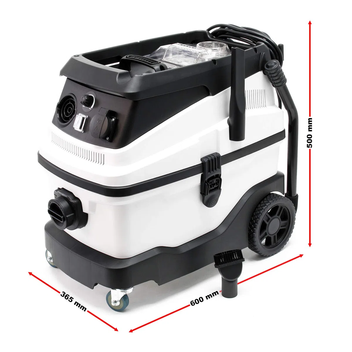 Bidone aspiratutto secco umido 1600w filtro a 3 livelli e accessori Aspiratore liquidi solidi