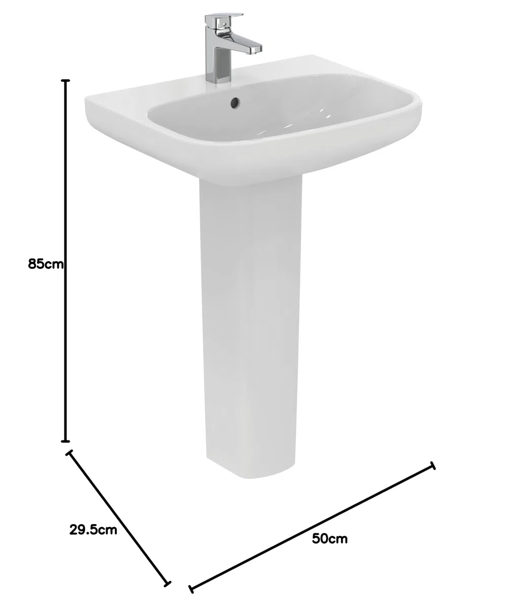 Ideal Standard - I.Life A, Colonna per installazioni con lavabi, Bianco