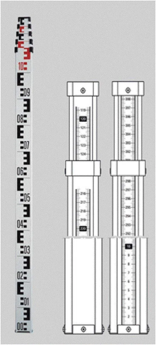 NEDO 345122-637 - Listello telescopico per livellamento Standard Line con aletta estensibile fino a 5 m