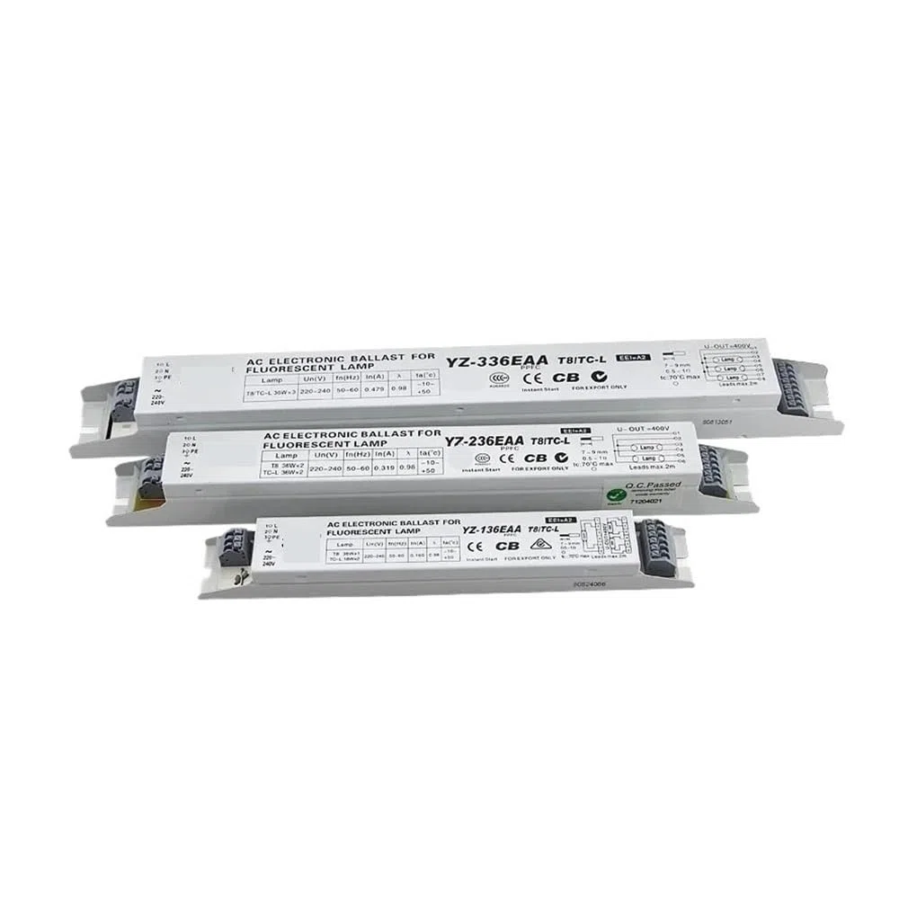 3AAA YZ-136EAA YZ-236EAA YZ-336EAA T8/TC-L 220V 1 * 36W 3 * 36W T8 Alimentatore elettronico for Lampada Fluorescente T8 pubblicità Light Box(YZ-136EAA)