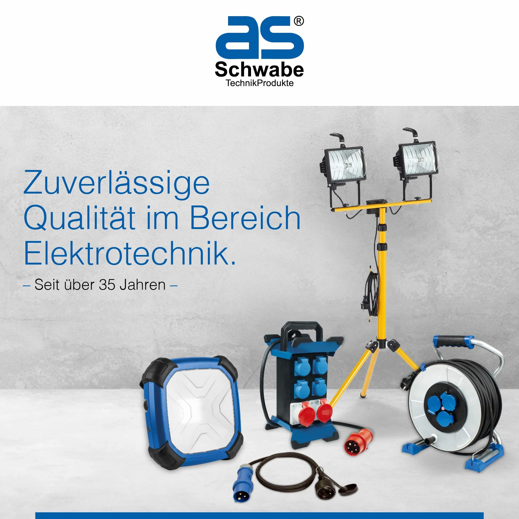 as - Schwabe Cavo corazzato da cantiere, 5 m, robusto cavo corazzato H07BQ-F 3G2,5, spina di protezione e presa con tappo di protezione, cavo di prolunga da 230 V/16 A, IP44, prodotto in Germania,