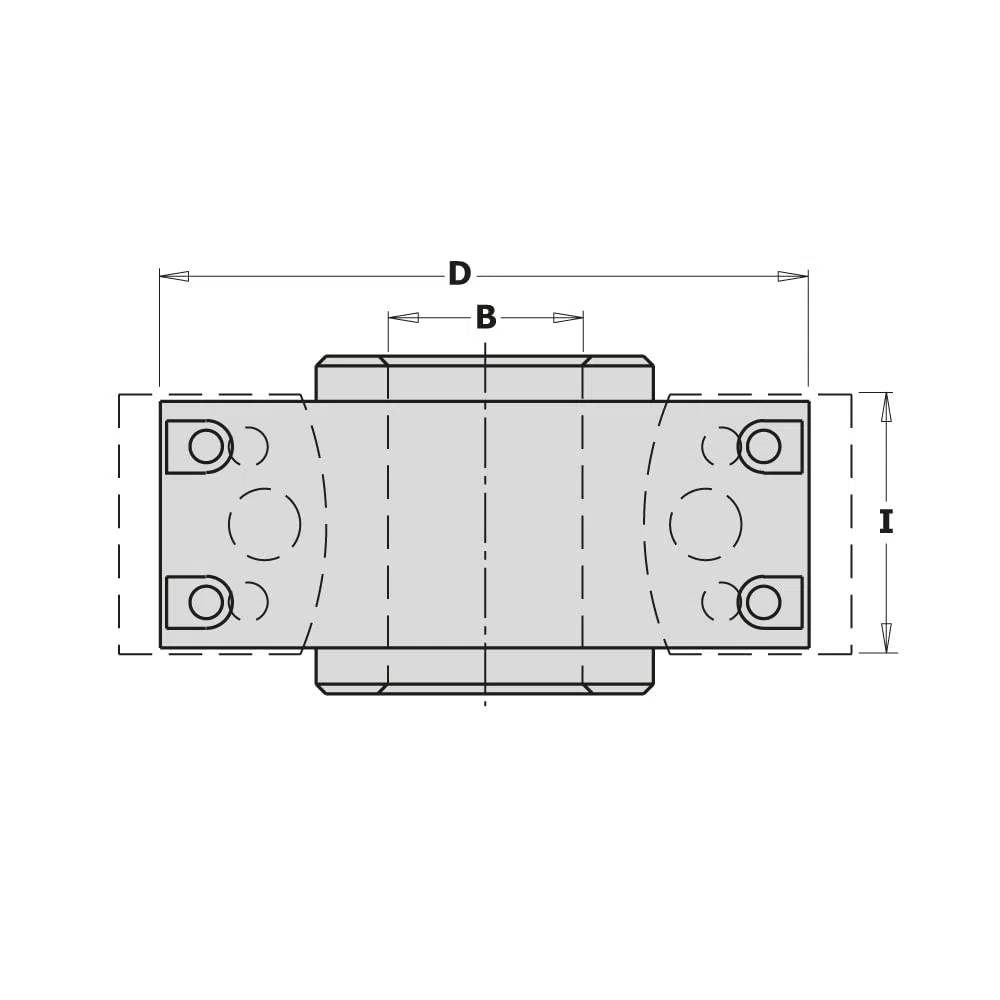 CMT 693.101.35 TESTA PORTACOLTELLI C/LIMIT.D=100X40X35 (ACC)