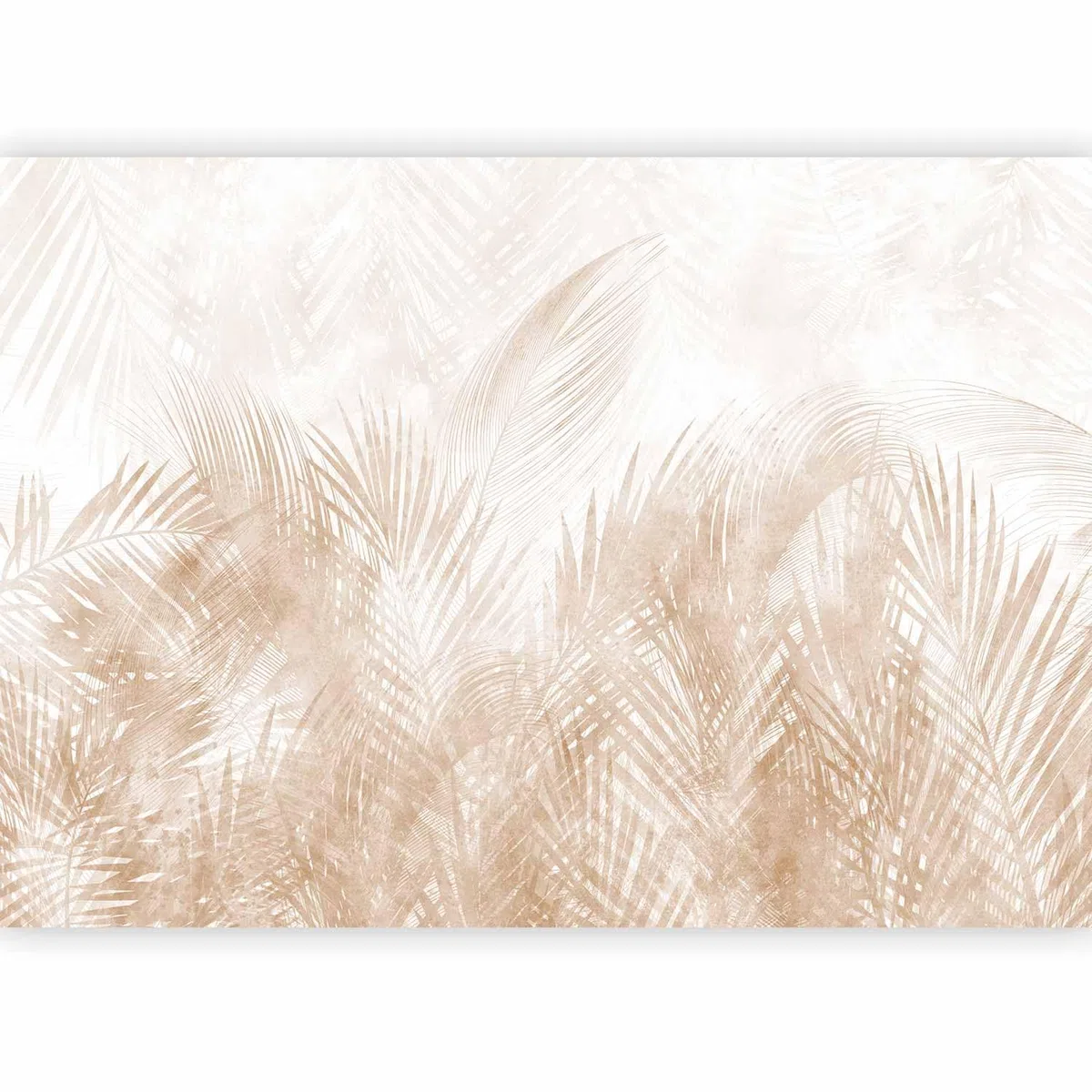 murando Carta da parati Foglie 400x280 cm Fotomurali in TNT Murale alla moda Decorazione da Muro XXL Poster Gigante Design Carta per pareti Natura Foglie di Palma Botanico beige b-A-10300-a-b