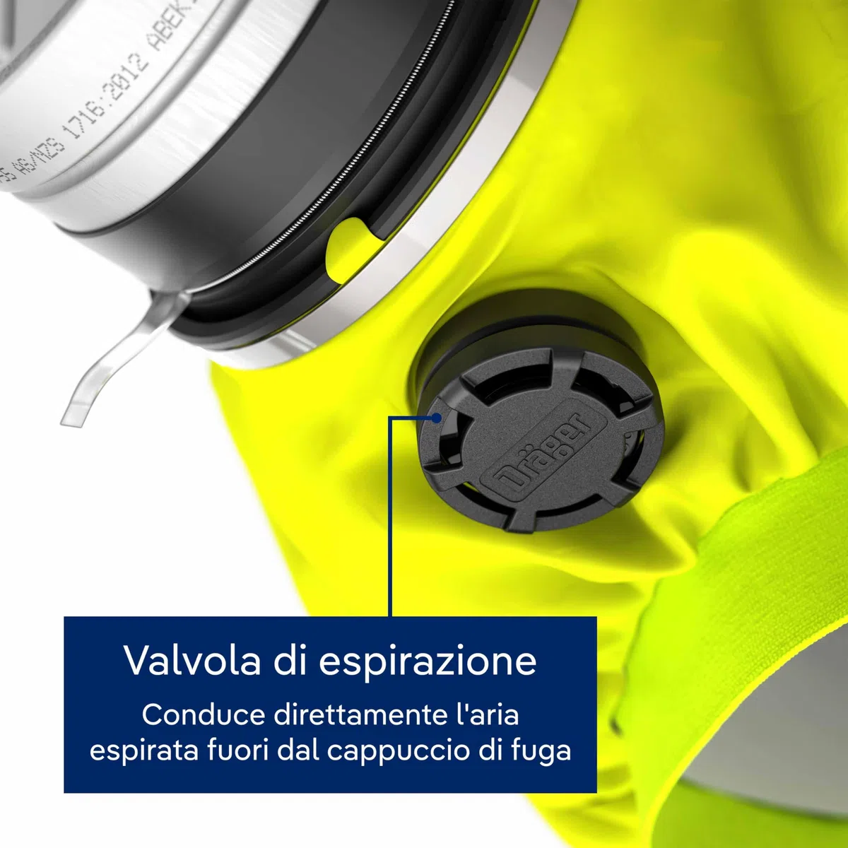 Dräger PARAT 5520 - Copertura di protezione antincendio con Soft Pack | Efficace protezione contro i gas antincendio come il monossido di carbonio (CO)