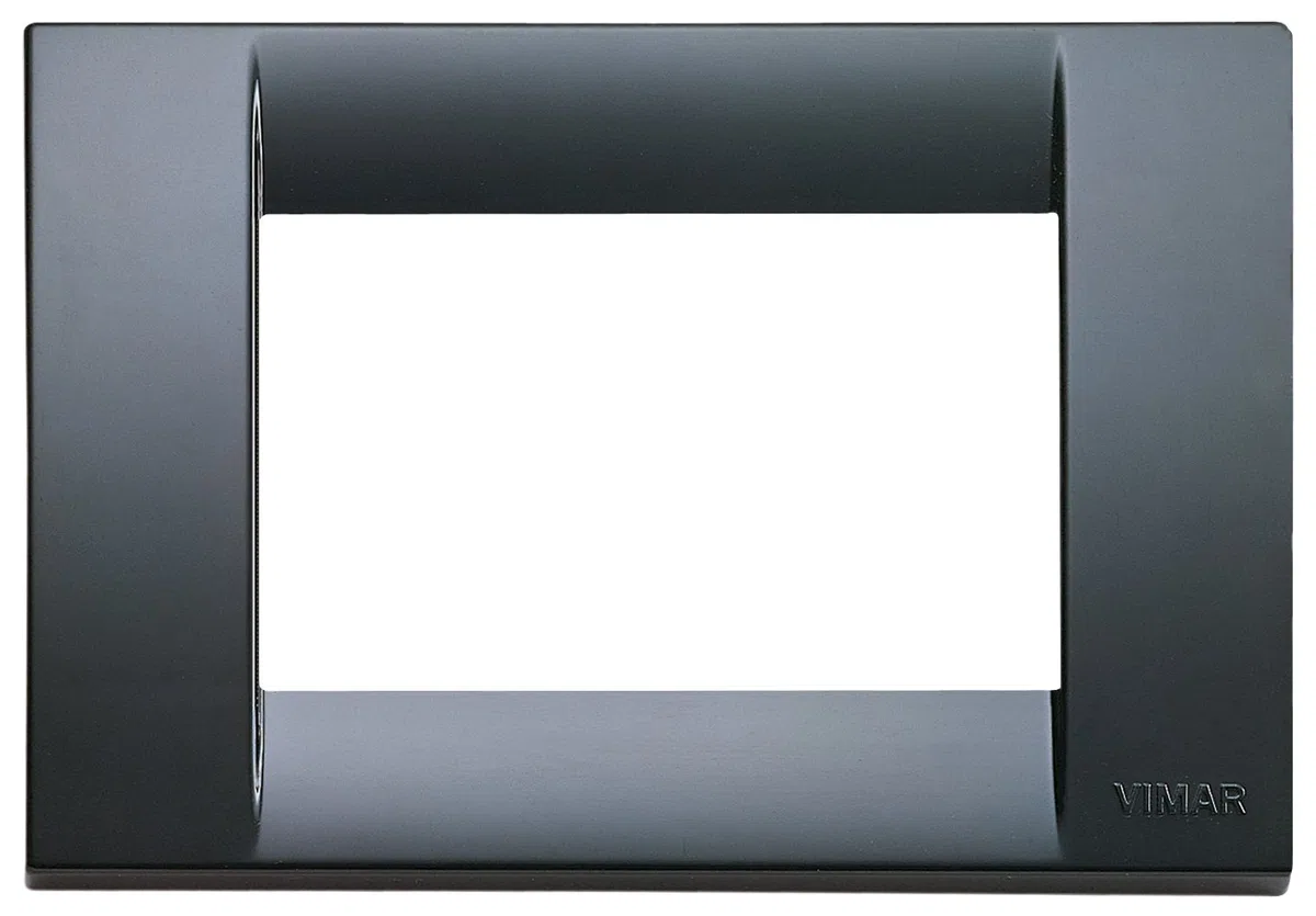 Vimar Idea 0T16743.15 Placca Classica 3 moduli in tecnopolimero, 10 pezzi, grigio grafite