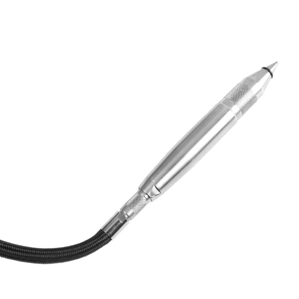Jadeshay Penna per Incisione,3800 bpm Utensile Pneumatico per Incisione Regolabile Aria Penna Incisione con 1/4" Raccordo Pneumatico e Tubo Flessibile per Materiale Duro,Non Richiede di Alimentazione