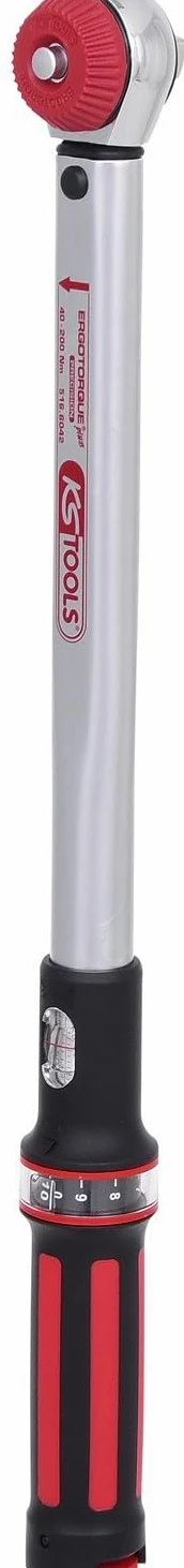 KS Tools 516.6042 1/2" Chiave dinamometrica 20-200 Nm con testa a cricco e quadro reversibile Quick-Lock