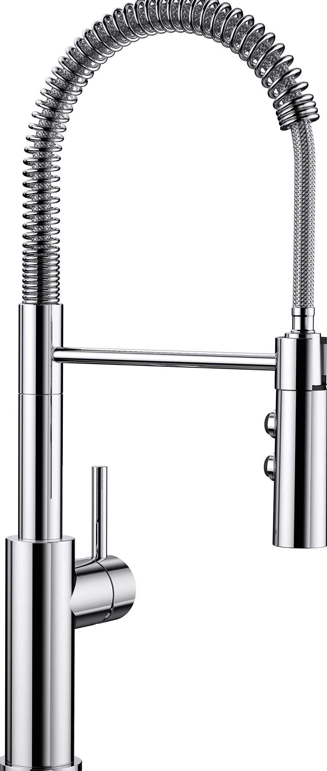 Blanco Catris-S 521476 Miscelatore monocomando per cucina, con doccetta estraibile, ad alta pressione, cromato, 1 pezzo