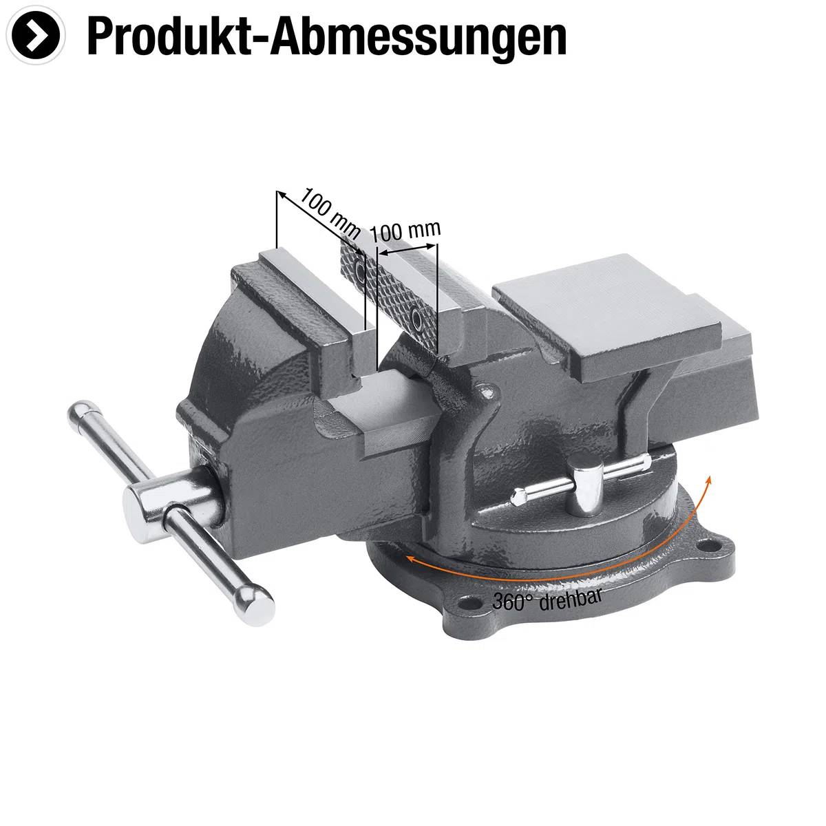 MEISTER Etau base tournable 100 mm