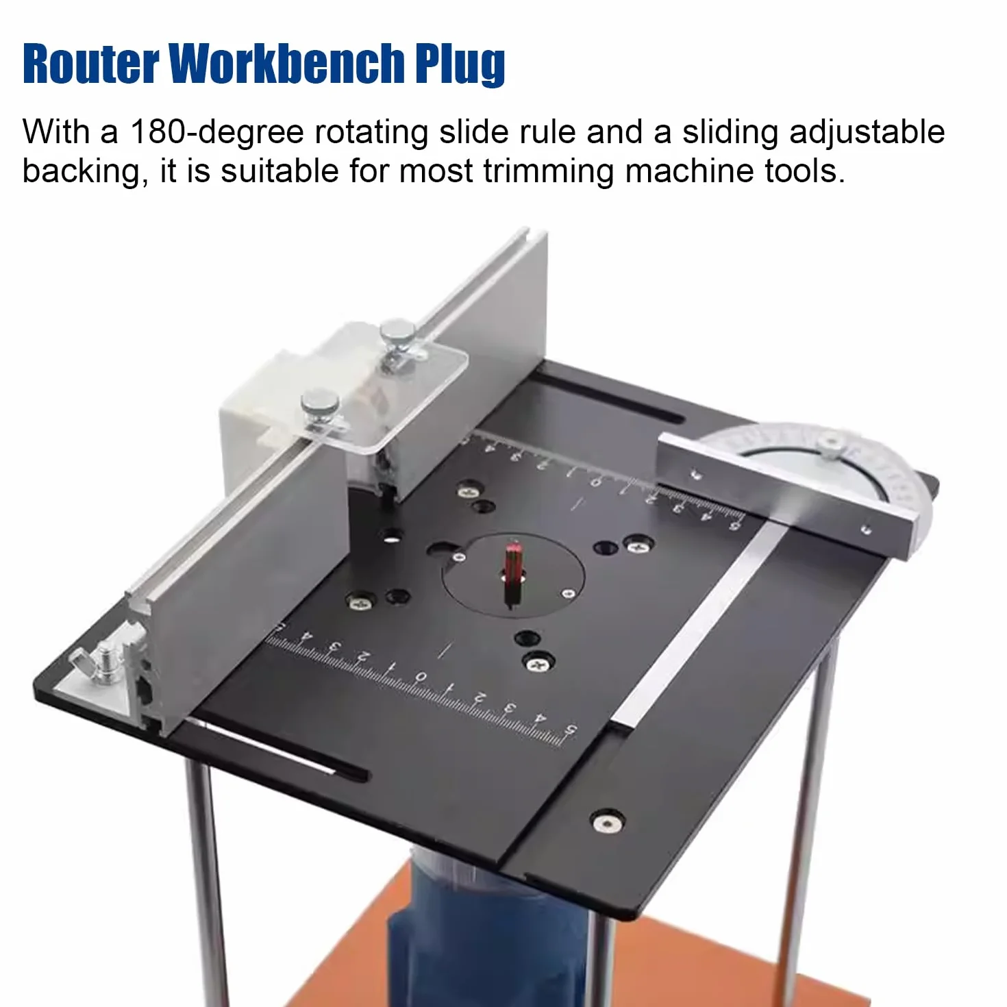 Set di Piastra Fresatrice Da Banco in Alluminio, Piastre per Fresatura con Router Lift, Accessori per Fresatrice per La Lavorazione Del Legno