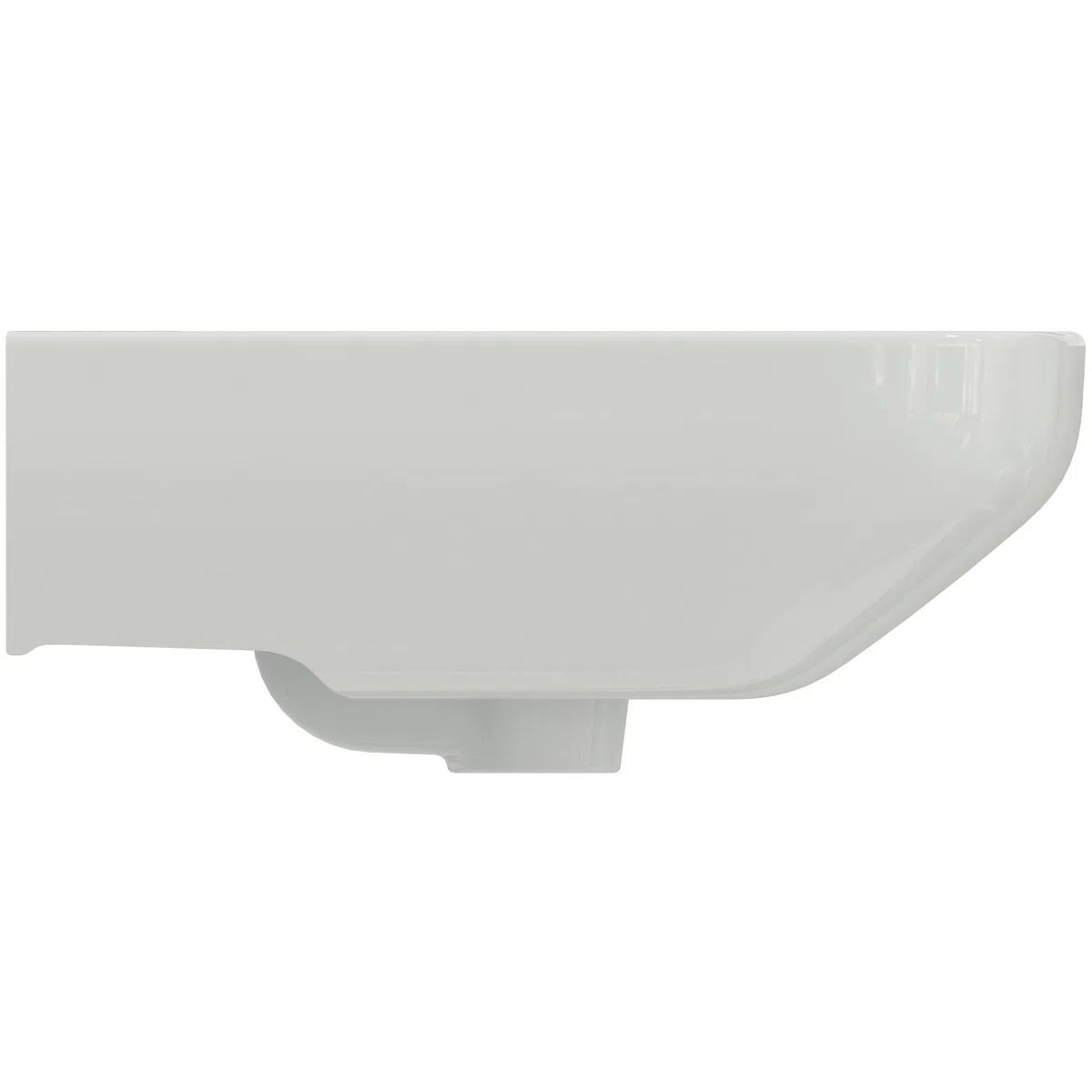 Ideal Standard - i.life A, Lavabo da 55cm, Lavandino bagno con foro rubinetteria e troppopieno, E-packaging dedicato al trasporto di ceramica, Bianco