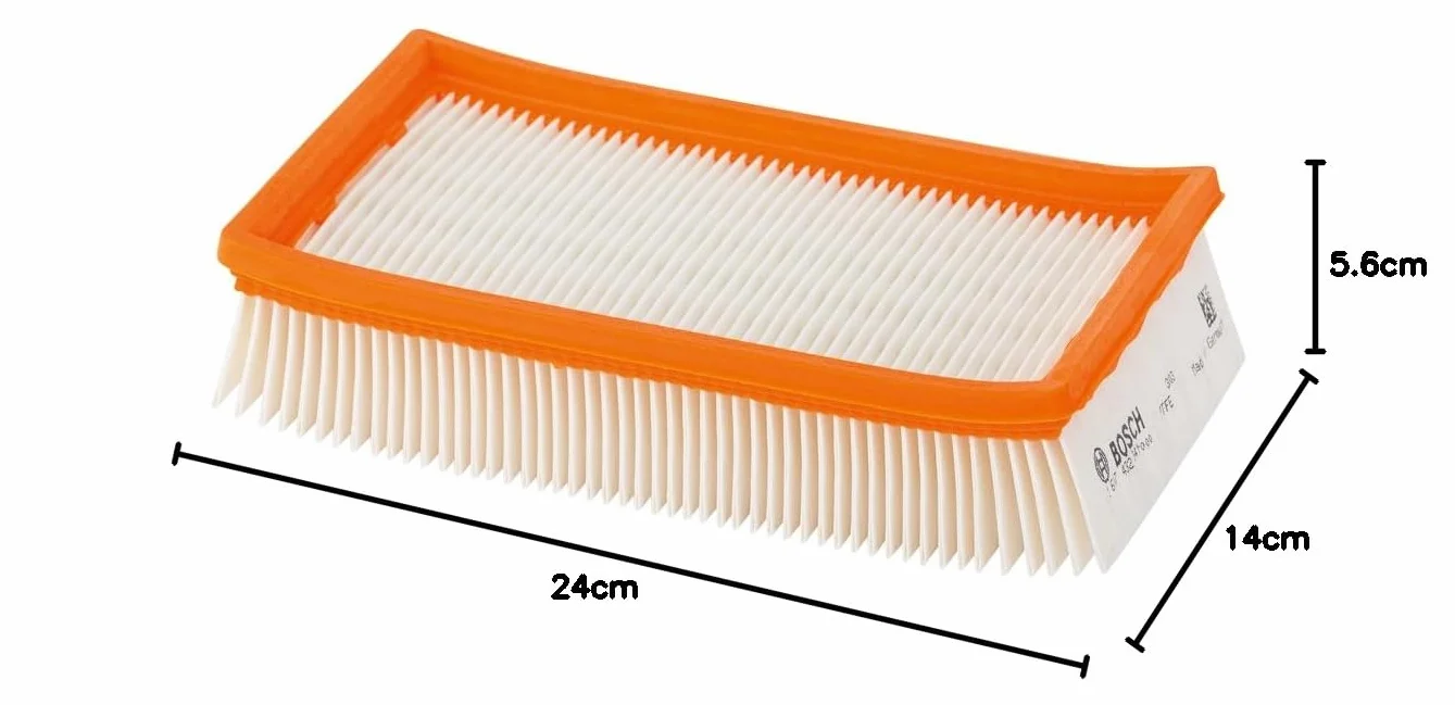 Bosch Professional 2607432033 Piatta Filtro a Pieghe Gas 35-55, Beige/ Arancio