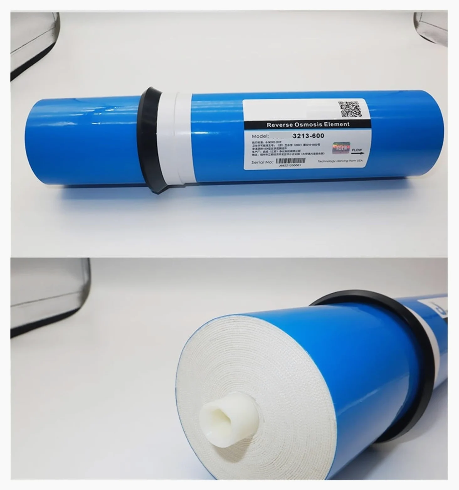 Membrana RO 3213-600 for macchina for acqua potabile diretta for uso domestico, membrana for osmosi inversa 600G, filtro di ricambio for purificatore d'acqua Con elevata velocità di filtrazione e flus