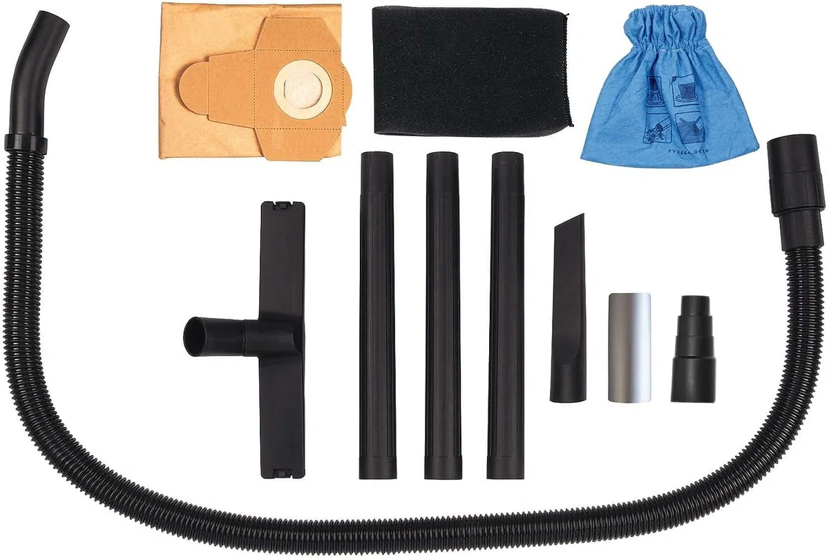 Einhell Aspiratore di solidi e liquidi TC-VC 1820 SA (20 litri, tubo in plastica a 3 elementi, tubo flessibile di aspirazione da 150 cm, sacco di raccolta del materiale aspirato, filtro in espanso)
