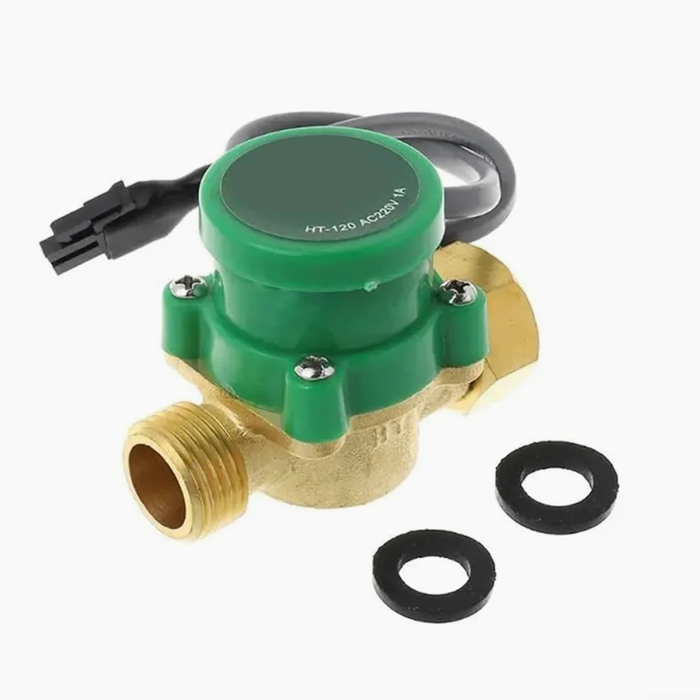 Pompa di circolazione dell'acqua per riscaldamento centralizzato, pompa di circolazione dell'acqua calda e fredda di facile installazione, materiale in ottone, flusso booster 1 5A