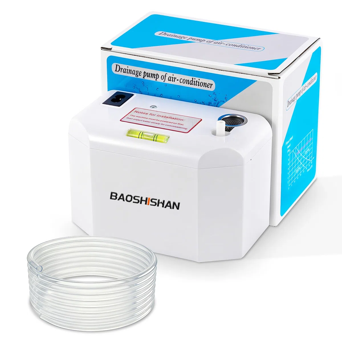 BAOSHISHAN Pompa per condensa 24L/H Sistema di sollevamento della condensa con allarme di troppopieno, pompa di condensazione per sistemi di condizionamento dell'aria di potenza da 8 kW