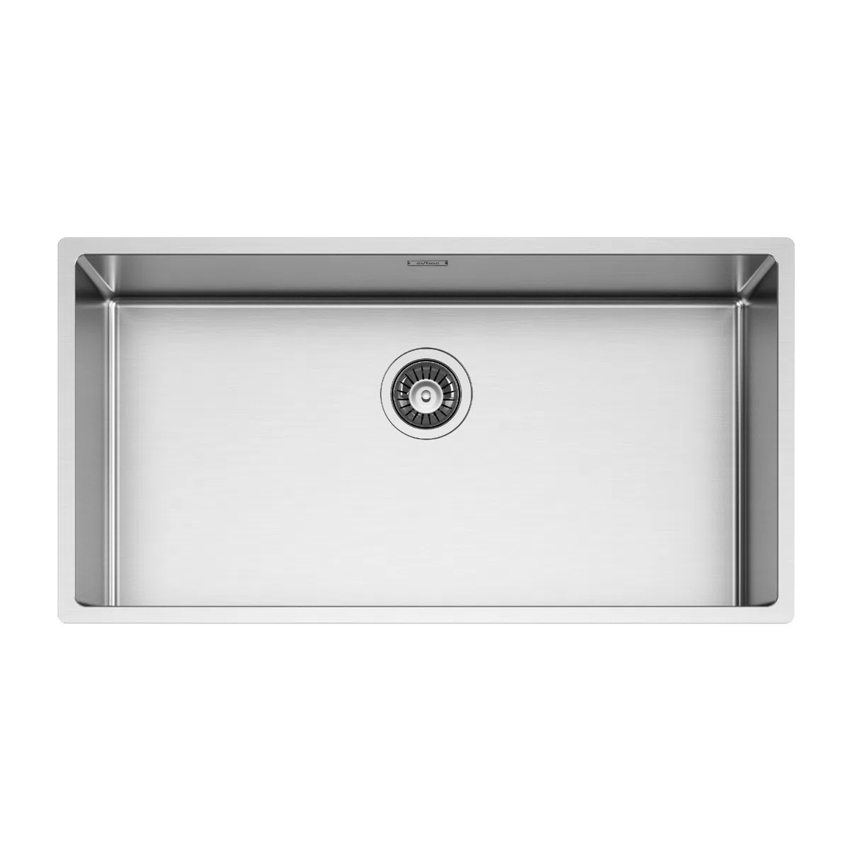 EVHOC Lavello Cucina Sopratop 1 Vasca 84x44 cm, Lavandino in Acciaio Inox Vasca Unica con Finitura Satinata, Piletta e Sifoni Inclusi, Made in Italy, LUMIUM XXL