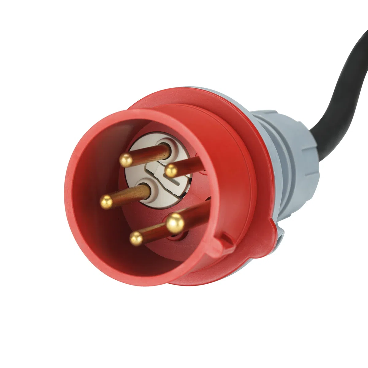 XUANSHI Cavo di prolunga CEE, 2 m, H07RN-F 5G, 2,5 mm², 400 V, 16 A, prolunga CEE a 5 poli con spina, IP44, per cantieri, industrie, esterni