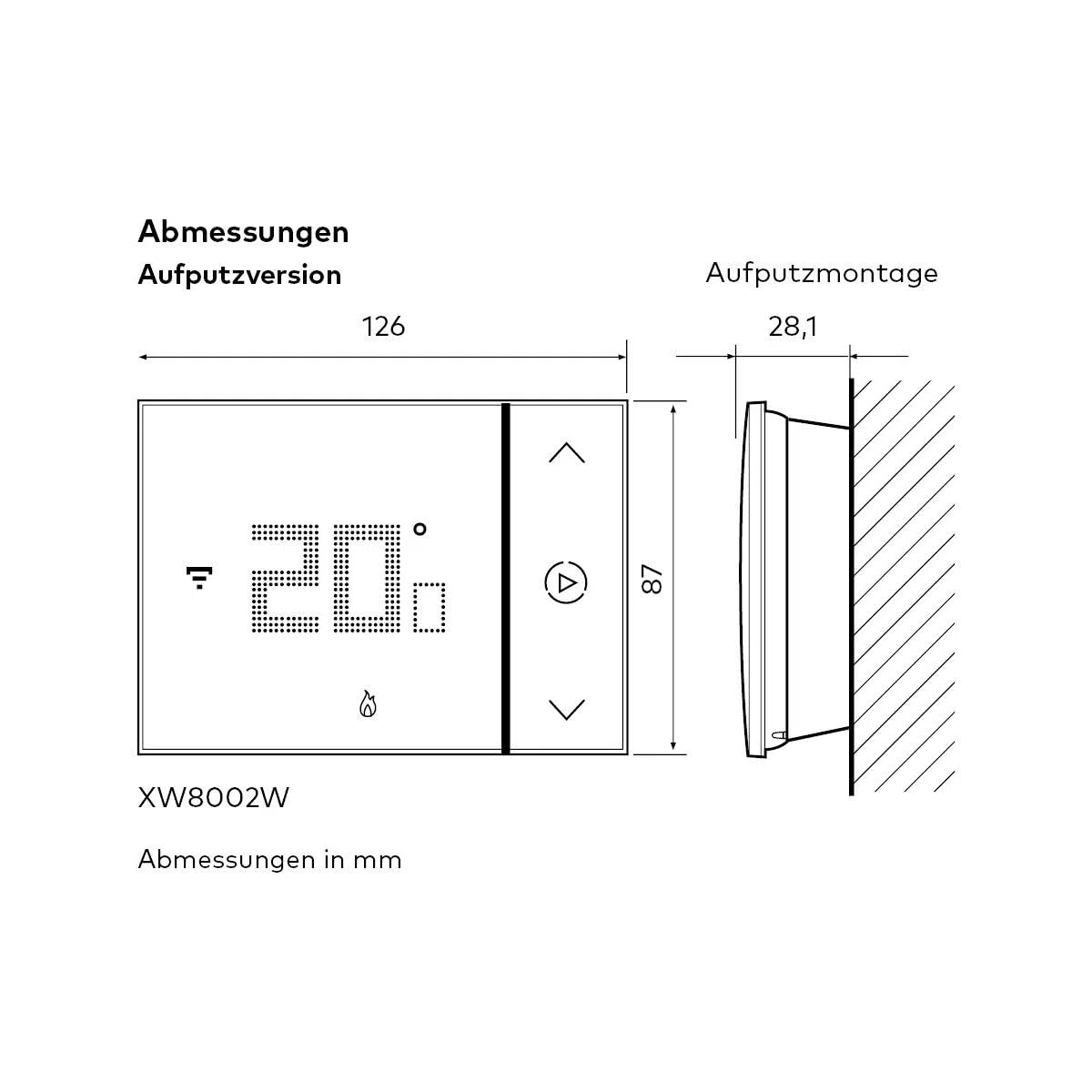Bticino Termostato WiFi intelligente Smarther2 with Netatmo XW8002W, da Parete, Bianco - versione professionale