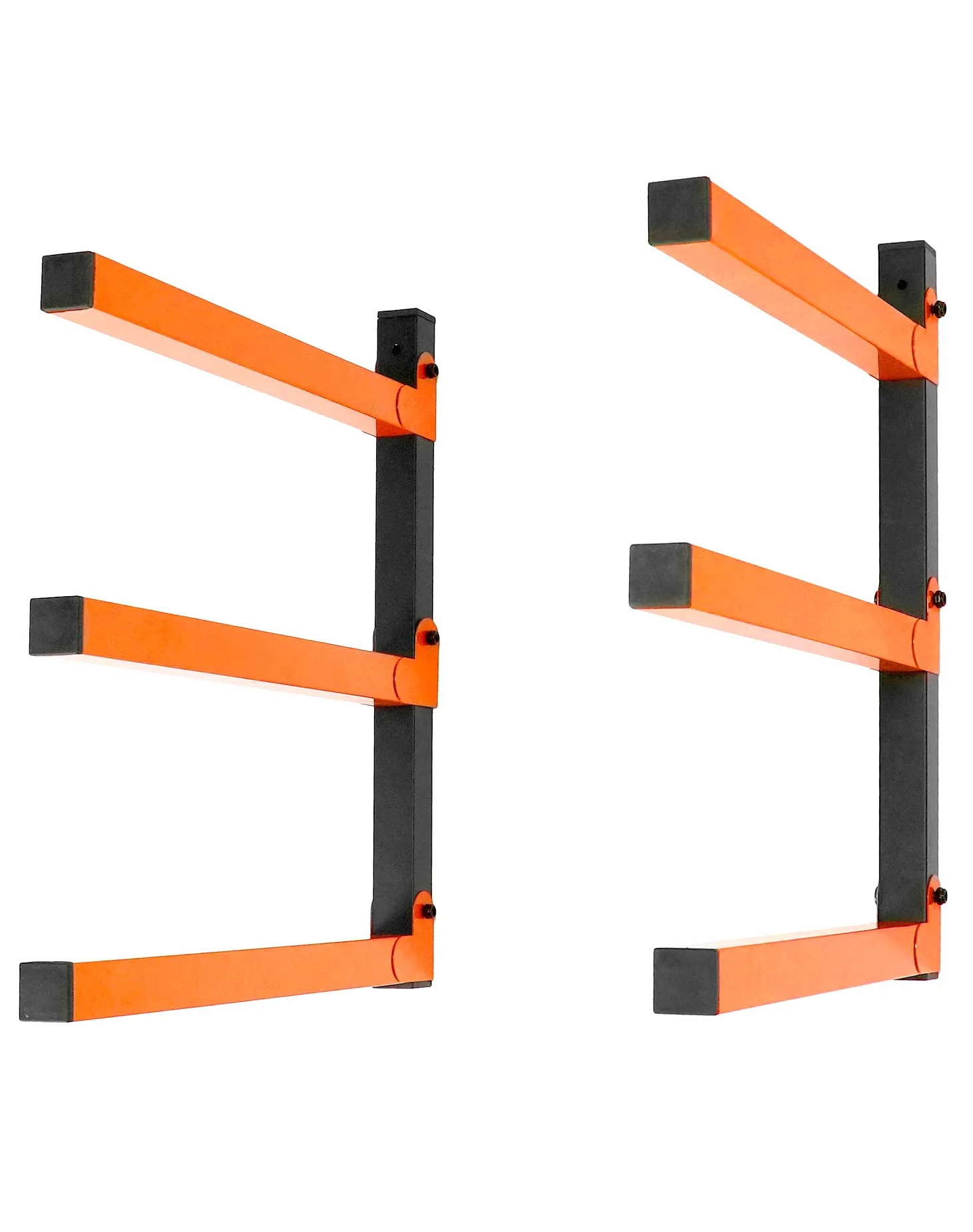 QWORK® 2 Pezzi Ganci per garage, ganci da parete garage, caricabile fino a 100 kg, pieghevole, per scala, biciclette, tavola