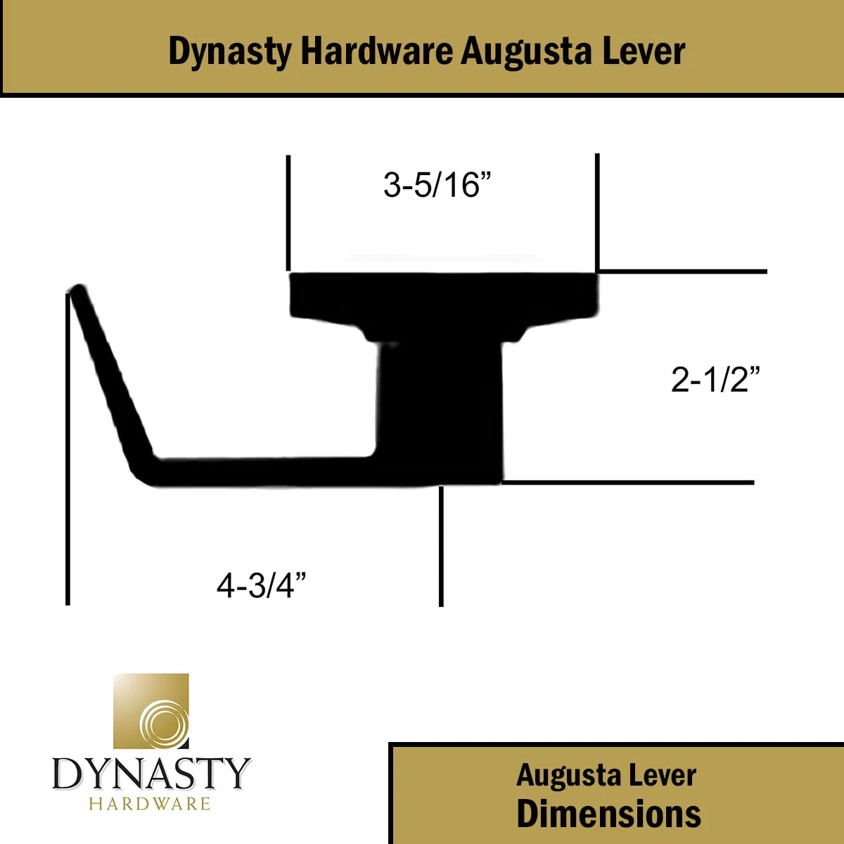 Dynasty Hardware AUG-03-26D Grade 2 Commercial Duty Classroom Funzione serratura a leva con chiave, ADA, finitura cromata satinata