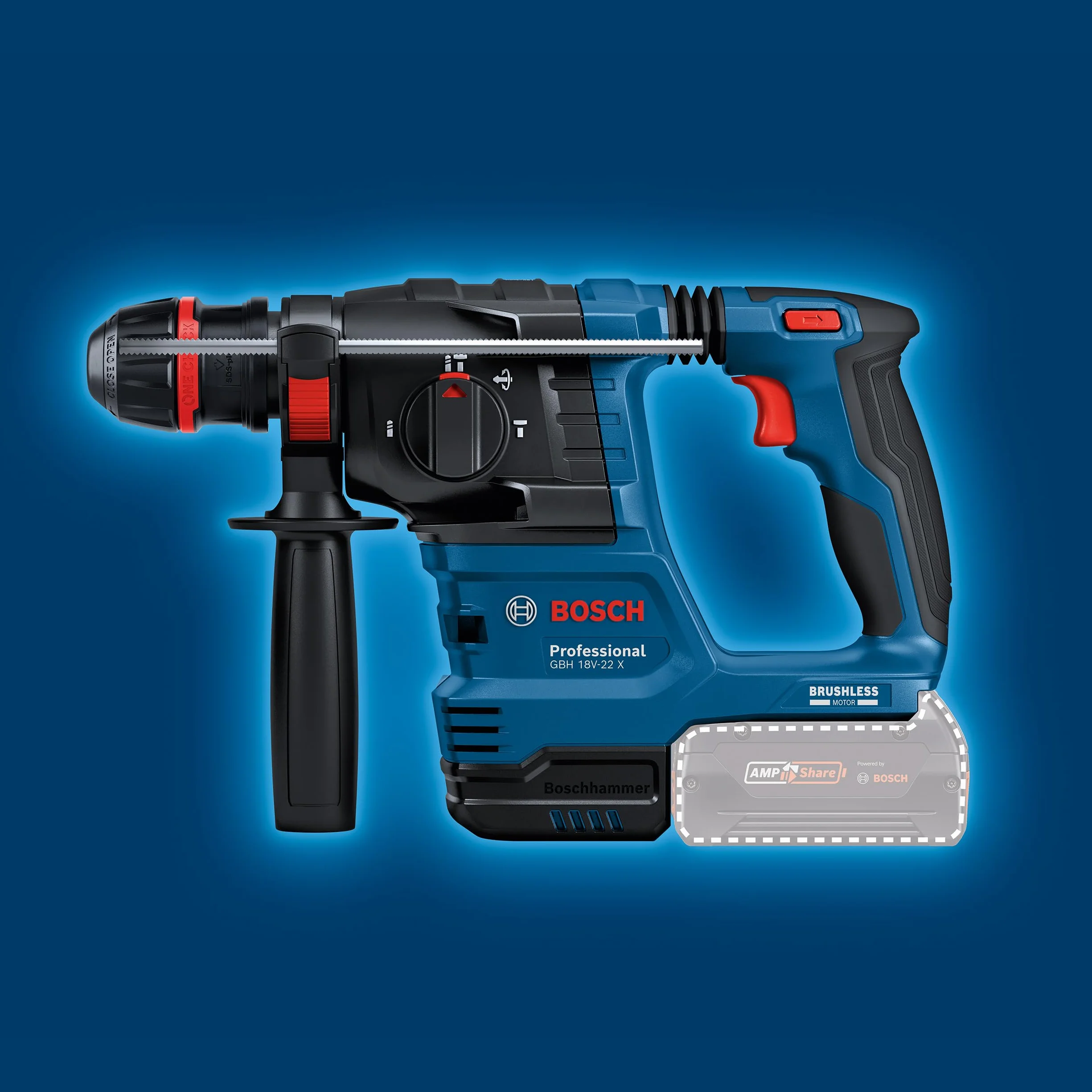 Bosch Professional 18V System Martello perforatore a batteria GBH 18V-22 X