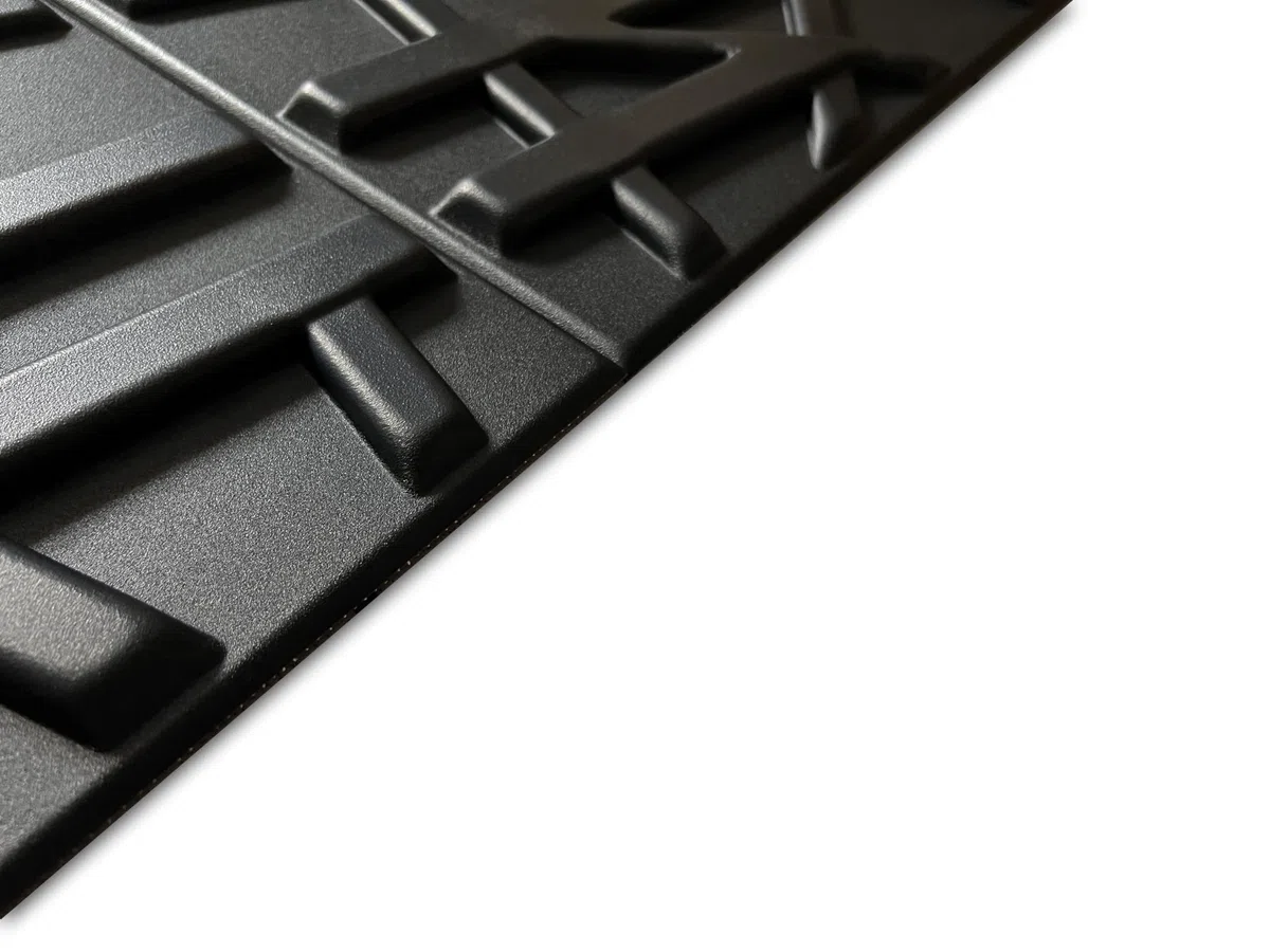 DECCART - Pannelli Decorativi Per Pareti 3D - Pannelli Murali - Pannello Decorativo Parete - Polistirolo PSE - 50x50 cm Line, Nero,5m2