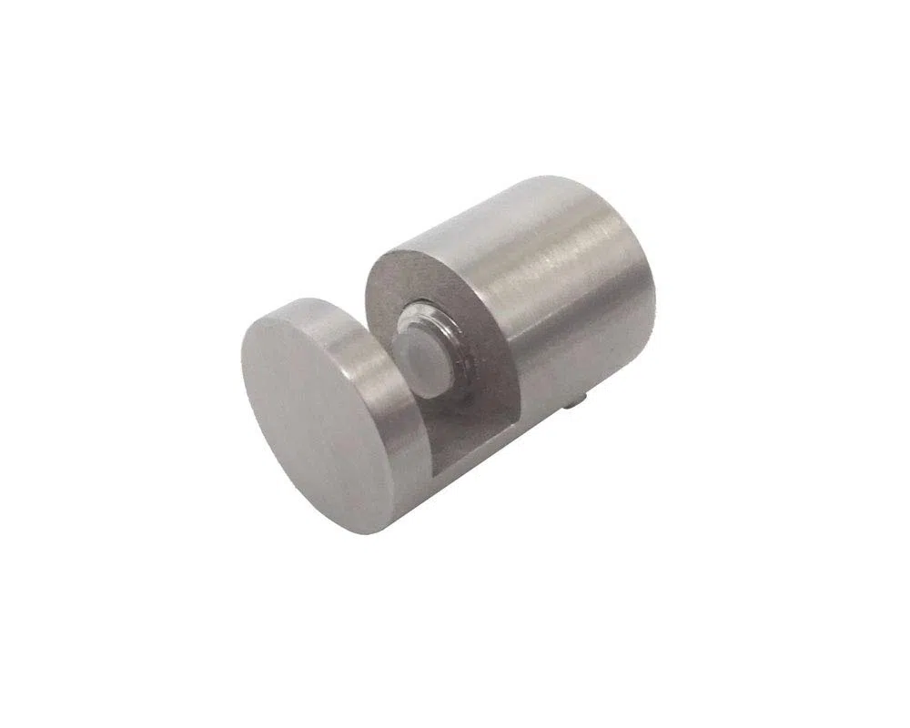 DISTANZIATORI FERMAVETRO IN ACCIAIO INOX AISI 304 SATINATO SET 4 PZ - PER VETRI DA 6 A 8 MM