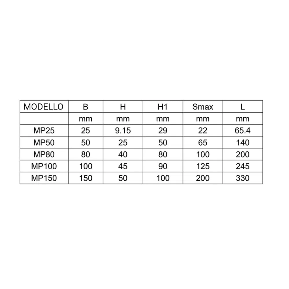 SOGI MP-25 Morsa di precisione per macchine utensili - 25 x 22 mm - acciaio temprato