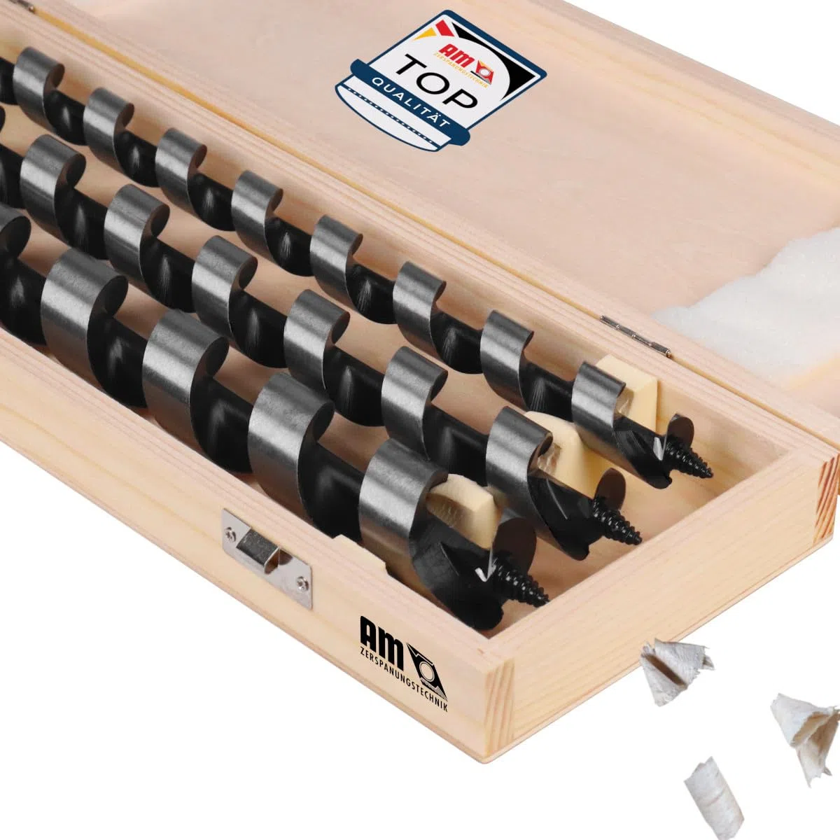 Set di 3 punte per trapano a spirale, Ø 20, 25 e 30 x 400 mm, punte per legno lunghe
