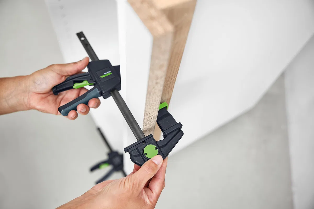 Festool Morsetto monomano FS-EZ 150/2, set da 2 morsetti a serraggio rapido per MFT