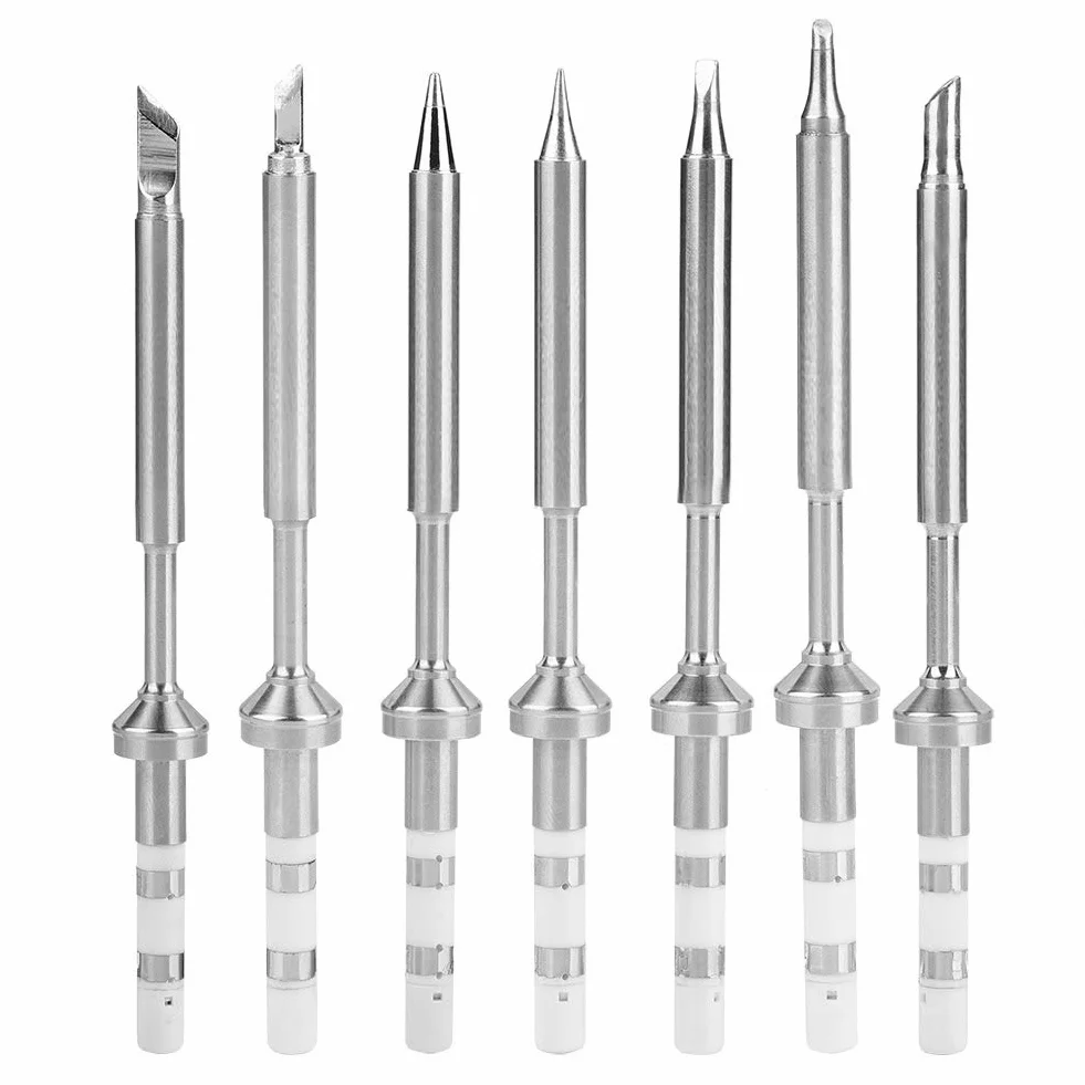Punte TS100, 7 Tipi Mini Saldatore per Saldatura in Acciaio Inossidabile Ts-100 per TS100 Iron 00 Tip Sostituzione Punte Ts-d24 (7 set completi (nessun limite di prezzo su)