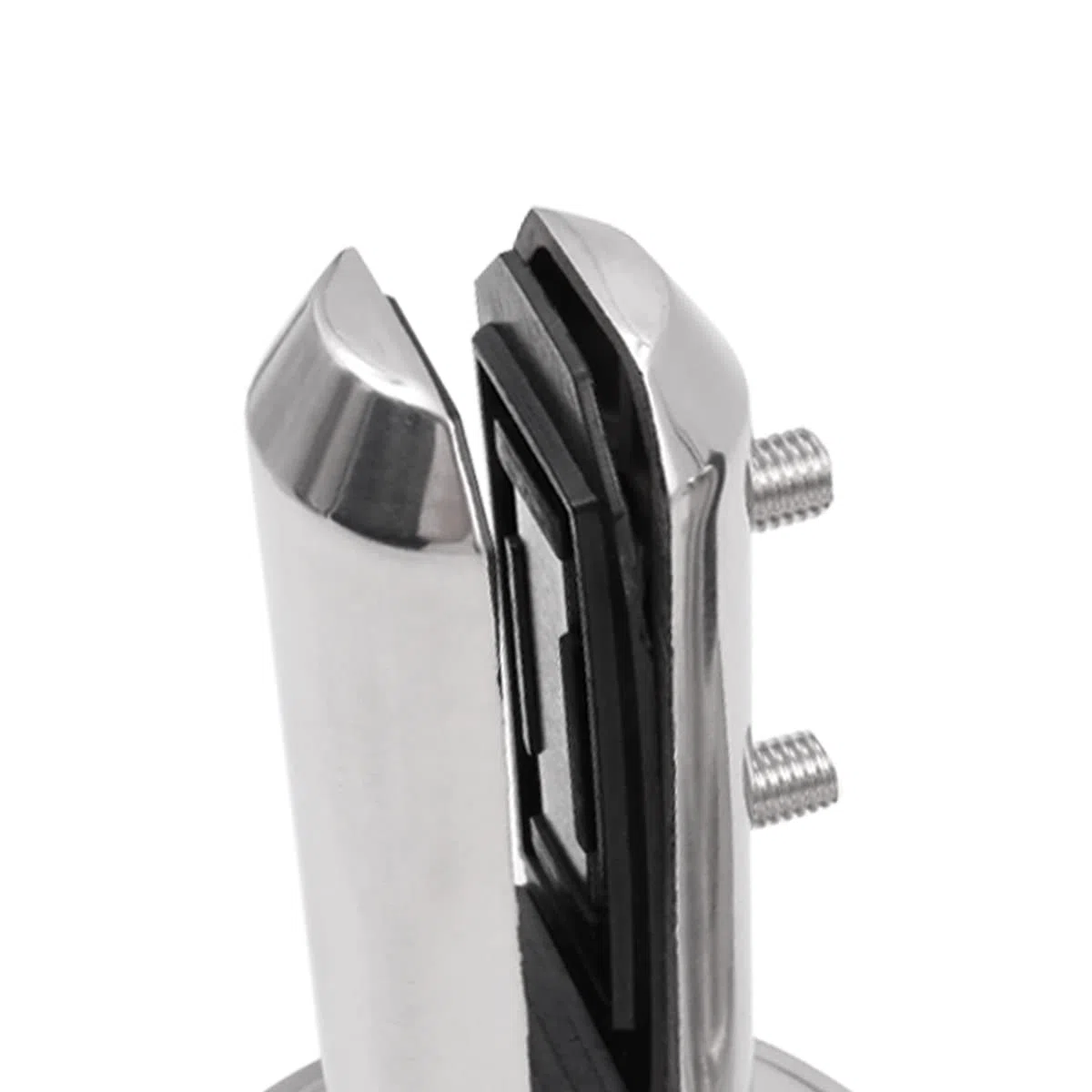 Set di 2 montanti in vetro di alta qualità in acciaio inox 304, 8-12 mm, montaggio a pavimento, recinzione piscina, giardino, morsetto per recinzione, coni rotondi, balaustra, supporti
