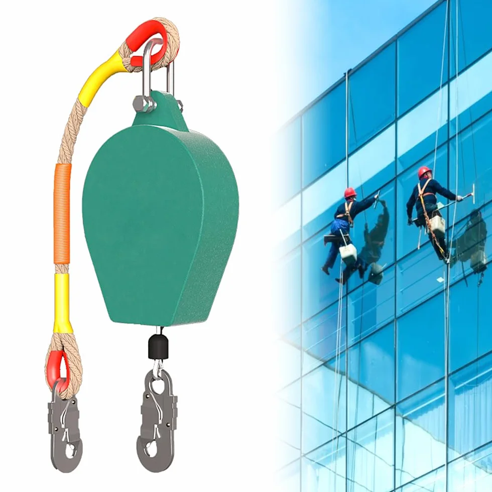 Dispositivo Anticaduta Retrattile, Anticaduta a Richiamo Automatico, Dispositivo di Sicurezza Dell'altezza, Protezione Anticaduta, Carico Massimo 150 kg
