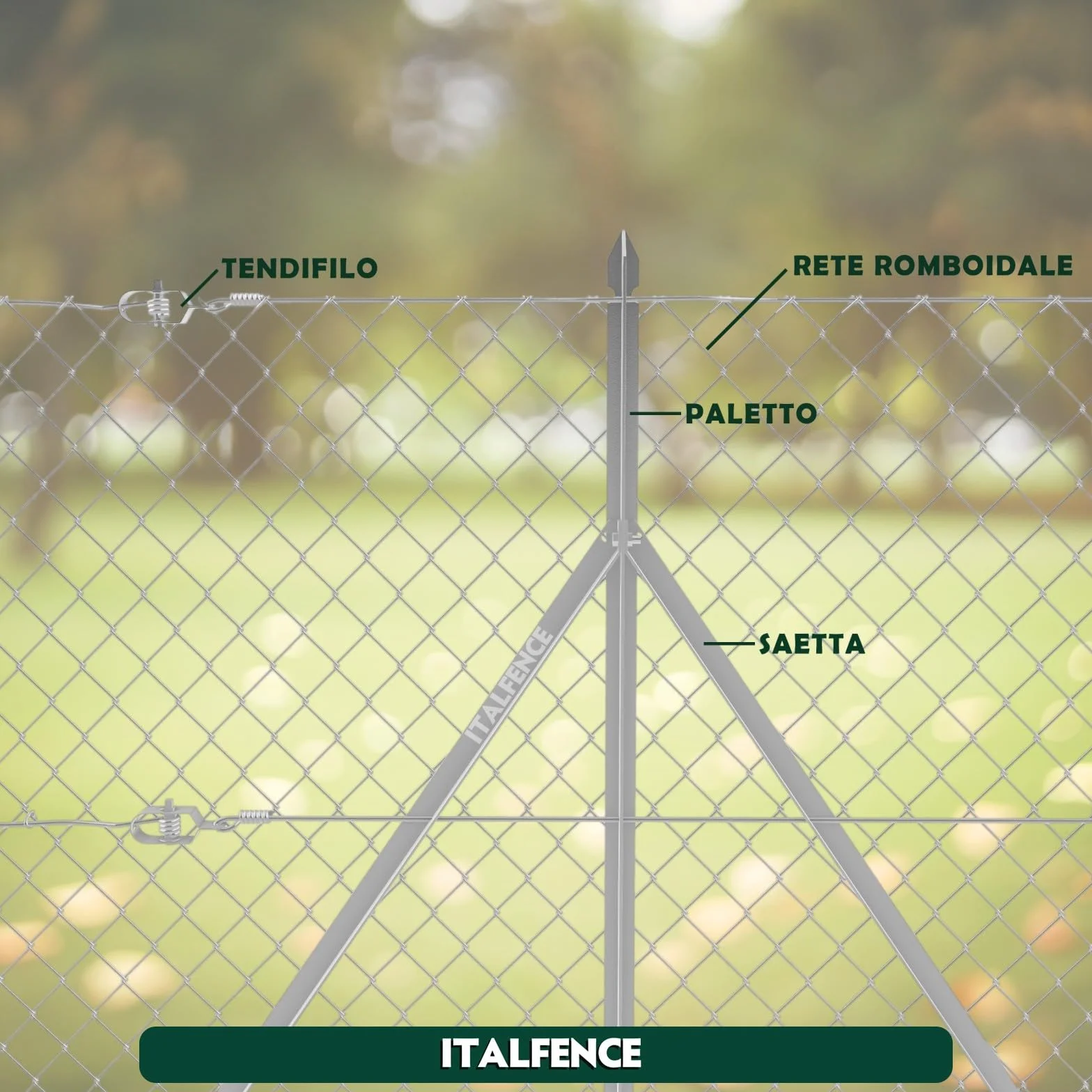Set da 5 pali a T per recinzione in ferro zincato [H175cm, 30x30x3mm]
