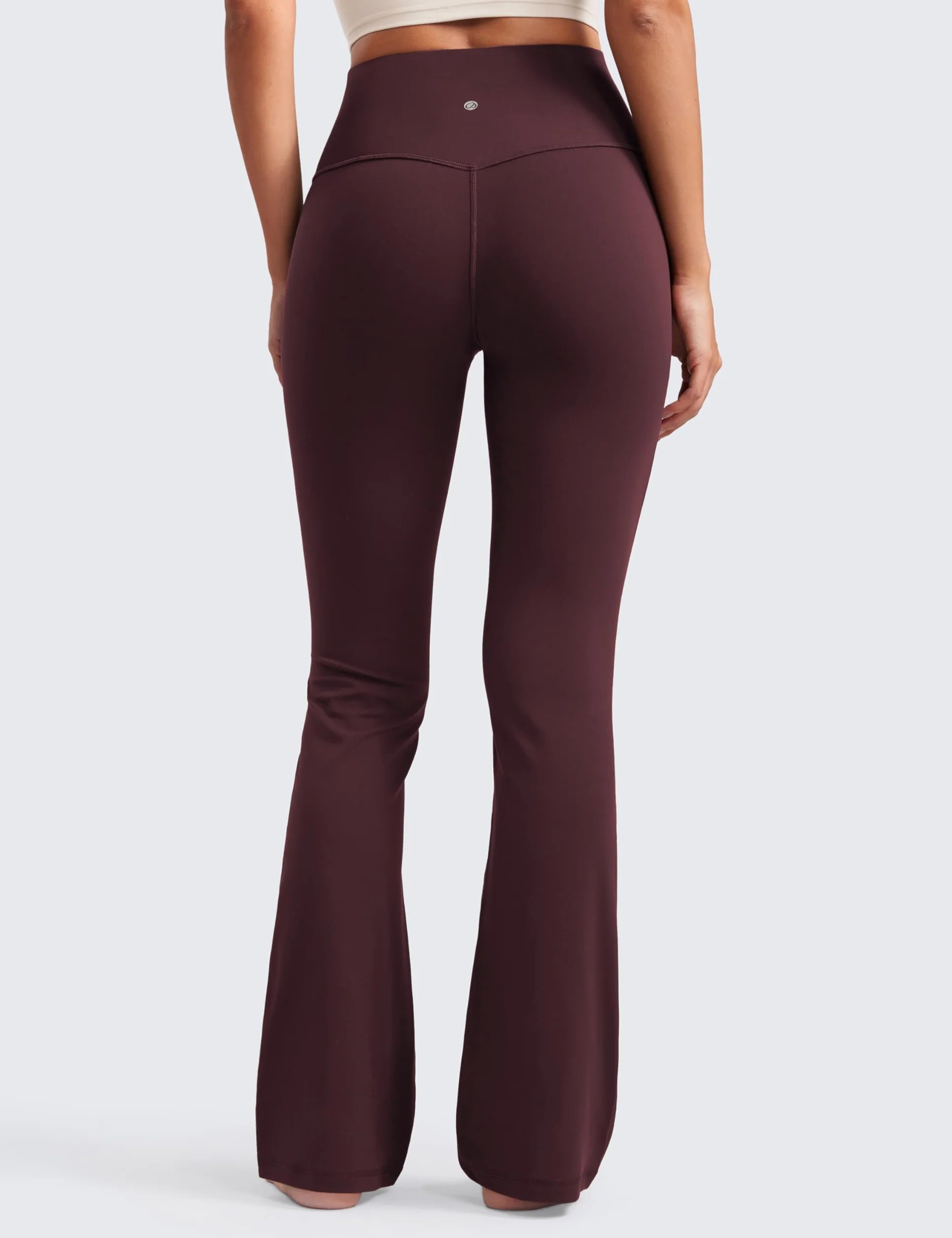 CRZ YOGA Donna Butterluxe A Vita Alta Leggings Svasati Pantaloni da Yoga con Tasca Gamba Larga Casuale - 74/79/81/85cm